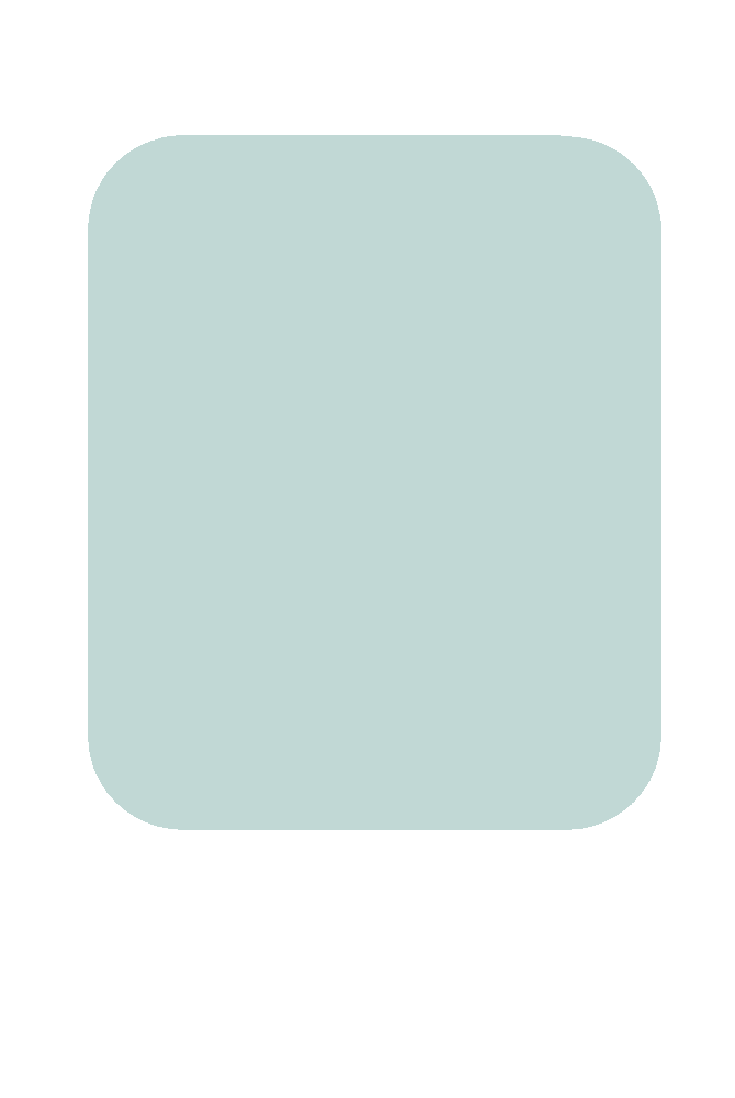 Empty light blue rounded rectangle