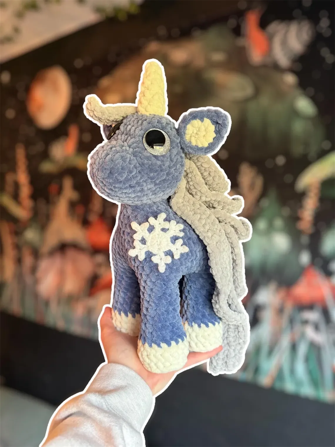 Handmade Crochet Unicorn Plushie