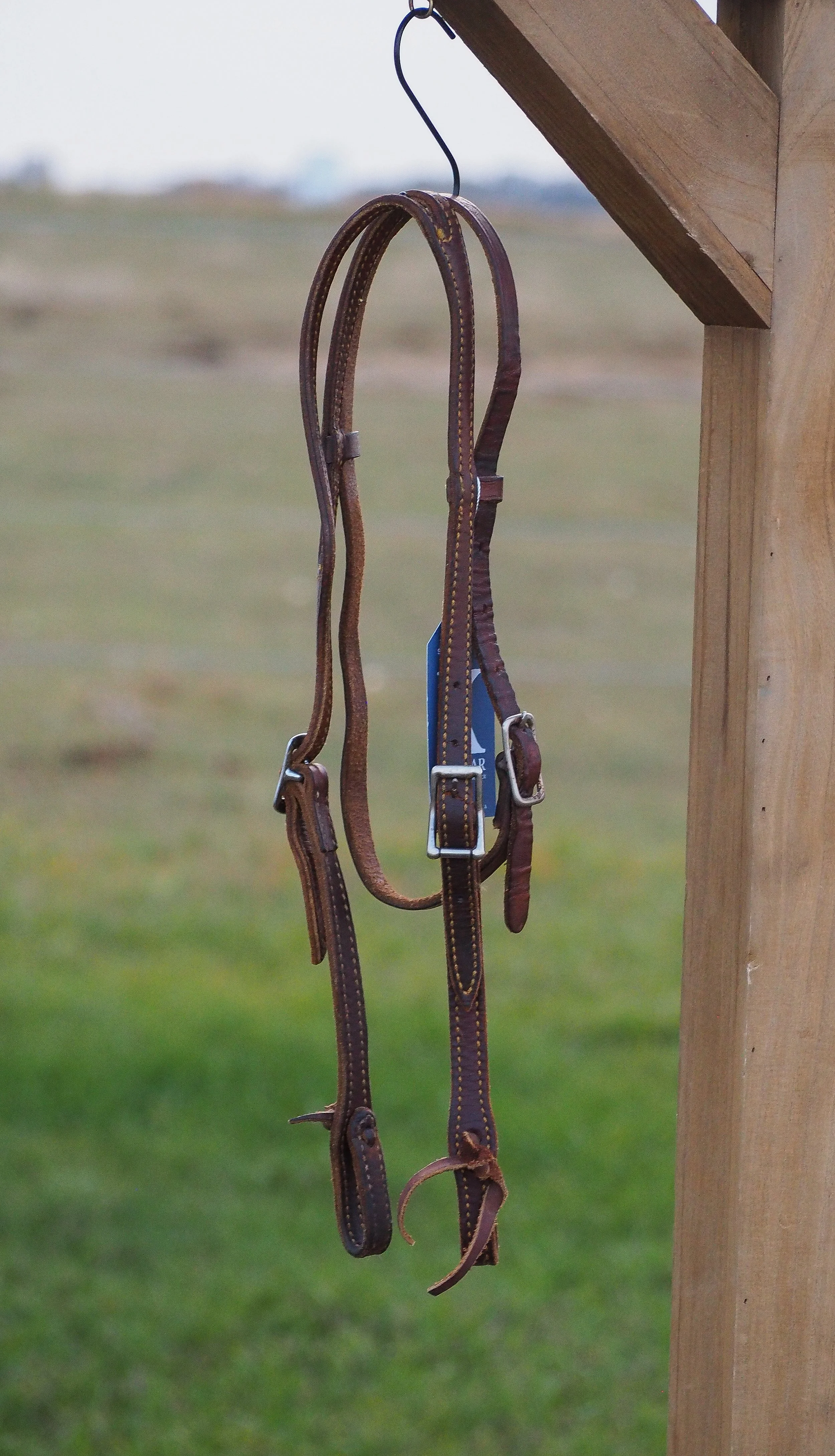 Split Ear Plain Leather Headstall