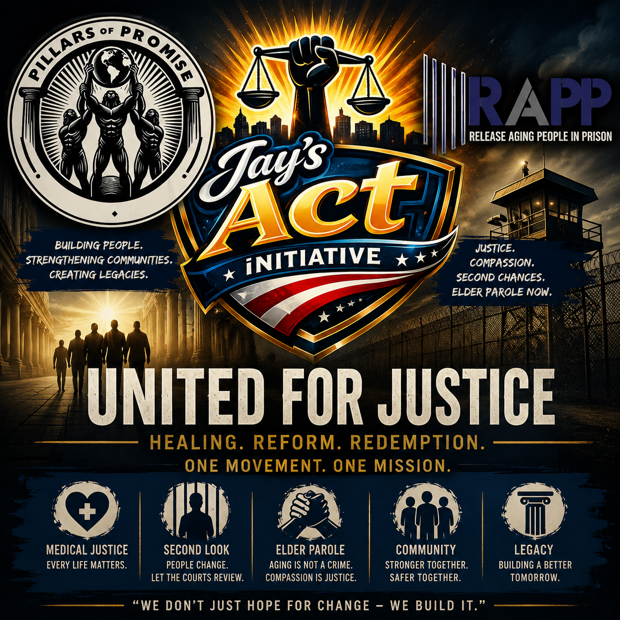 The Jay Act Stands With Second Look, Elder Parole, RAPP, and Pillars of Promise