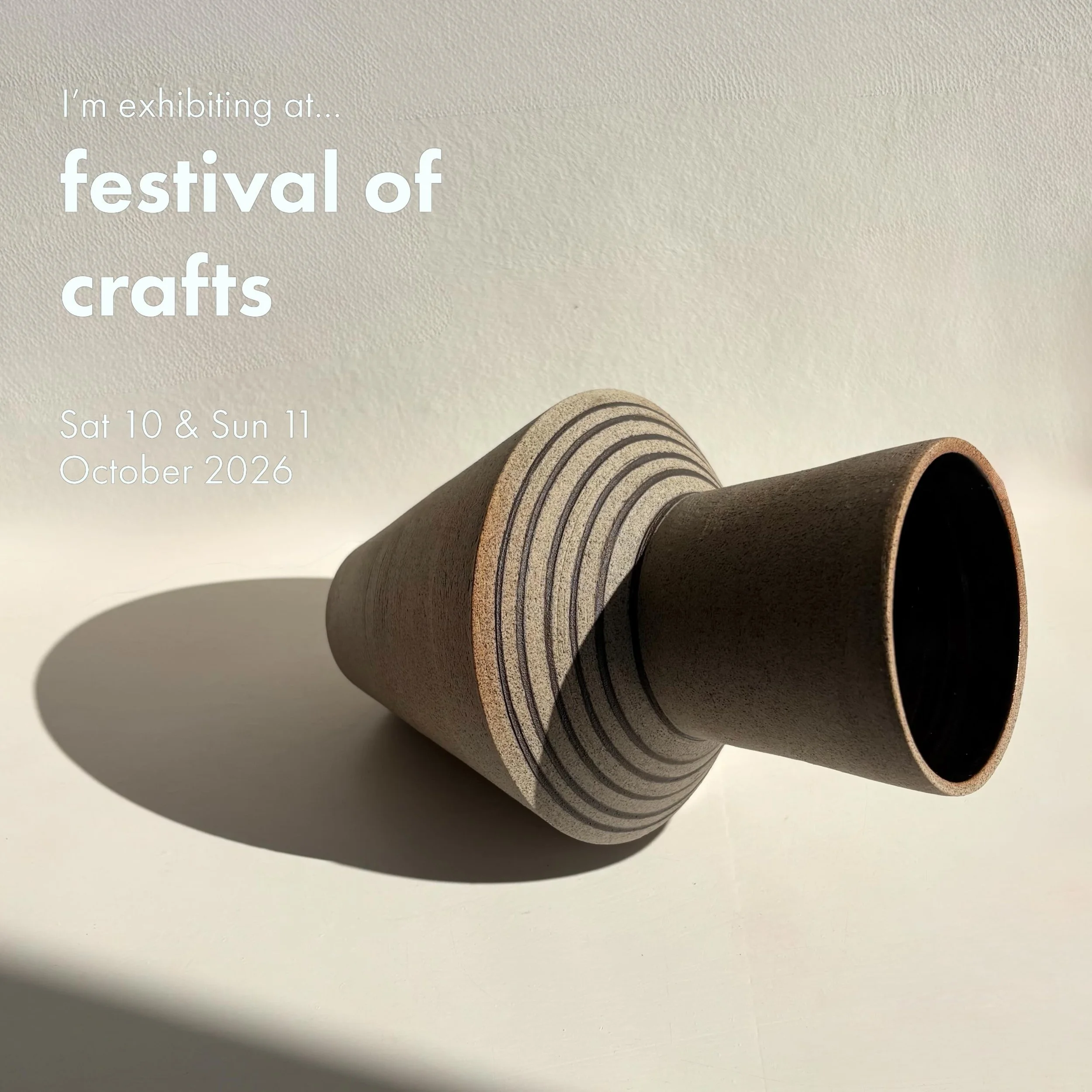 I&rsquo;m excited to be exhibiting @farnhammaltingscraft for the first time this October.

I&rsquo;ll be bringing a selection of sculptural ceramics, alongside lighting and tableware. 

10&ndash;11 October 2026
10-4 pm
Farnham Maltings

Hope to see s