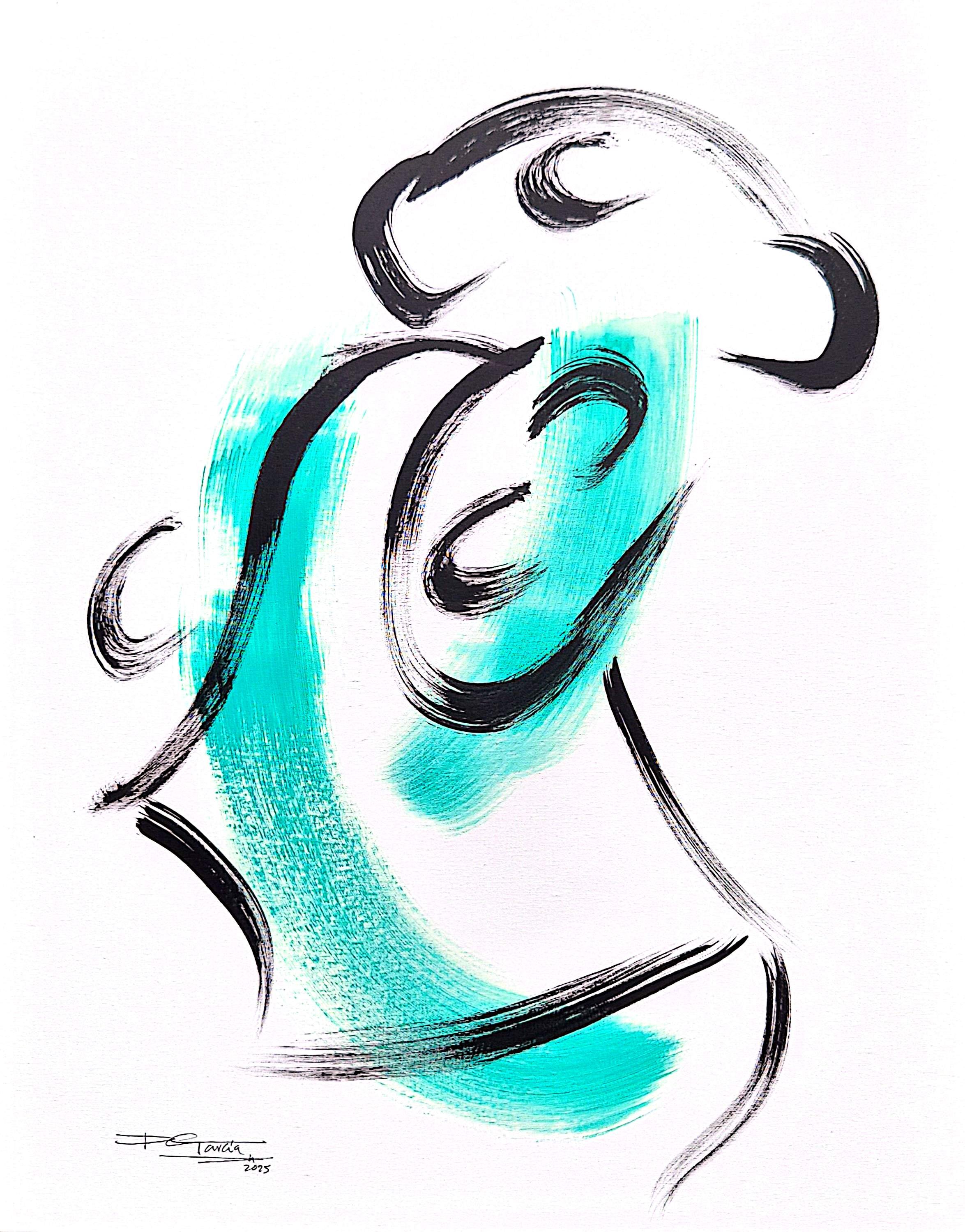 Abstracción contemporánea, trazos sobre temas tradicionales.