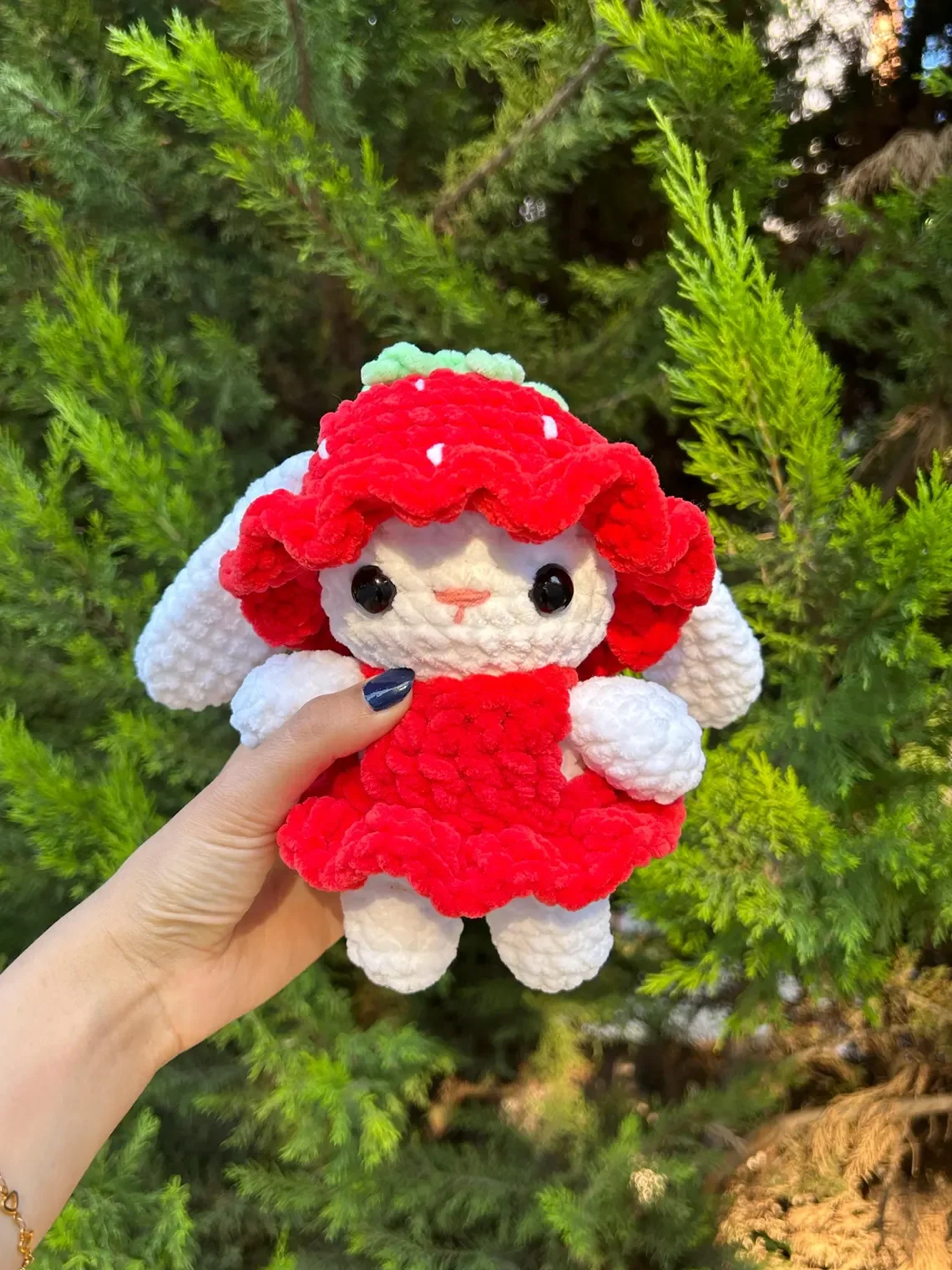 Crochet Strawberry Bunny