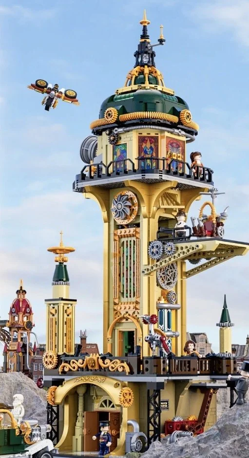 Tout de guet en briques éclairées