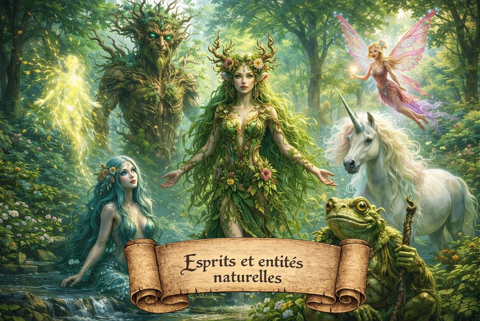 Esprits et entités naturelles de Wontania