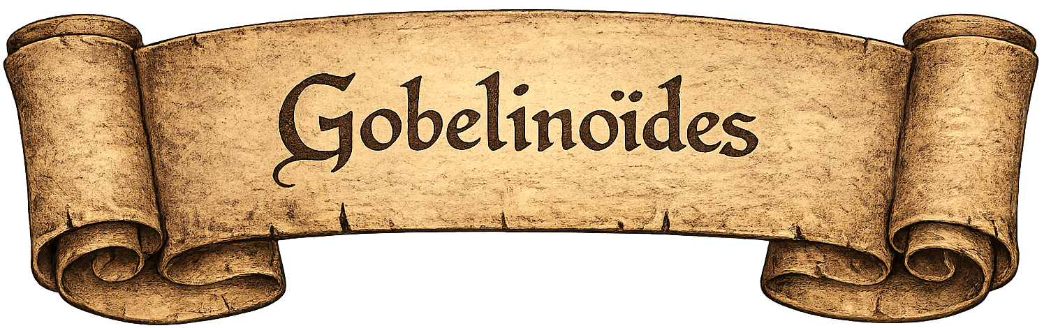 Illustration of an ancient scroll with the word "Goblinöides" written on it.