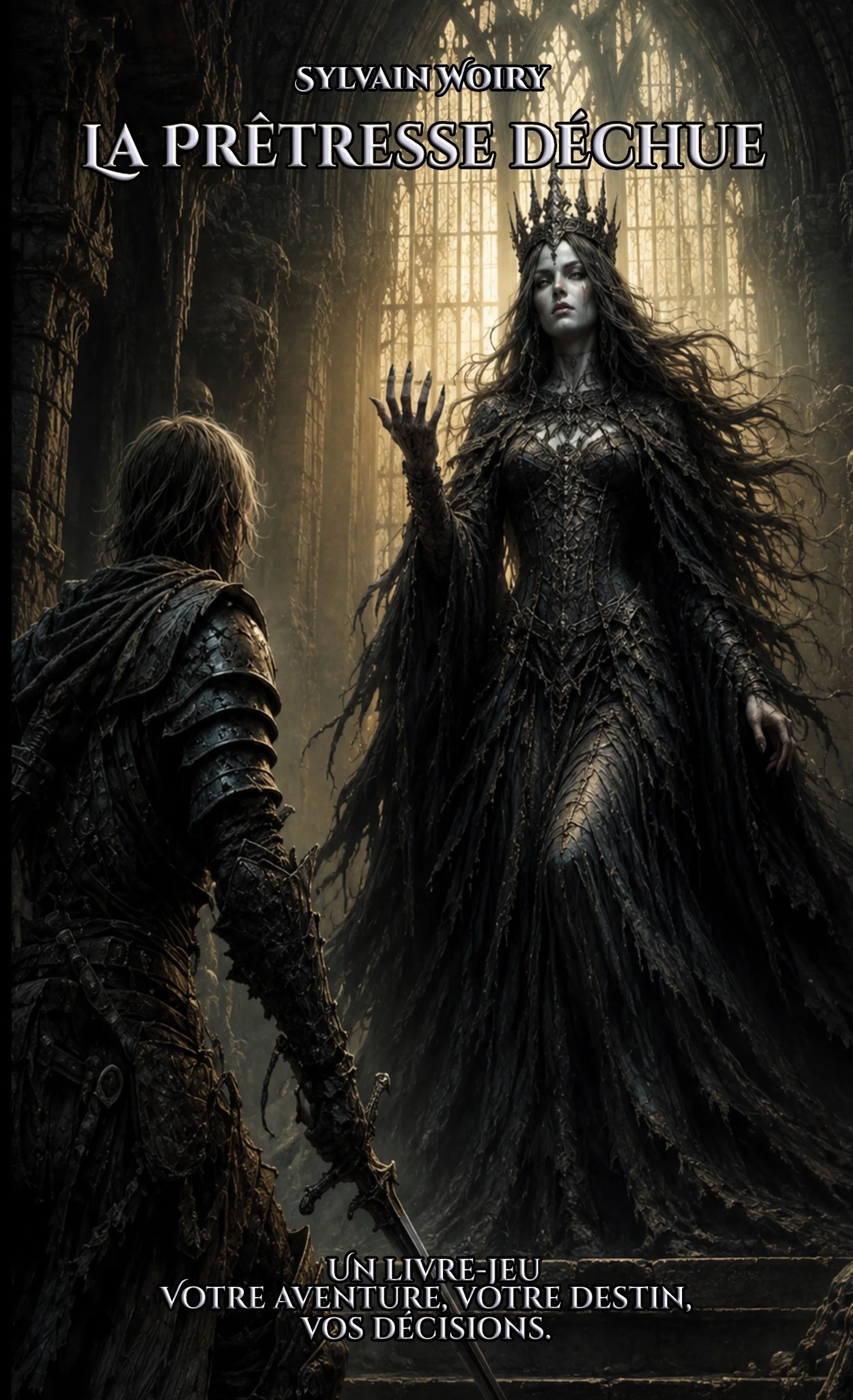 Couverture du livre-jeu La Prêtresse Déchue