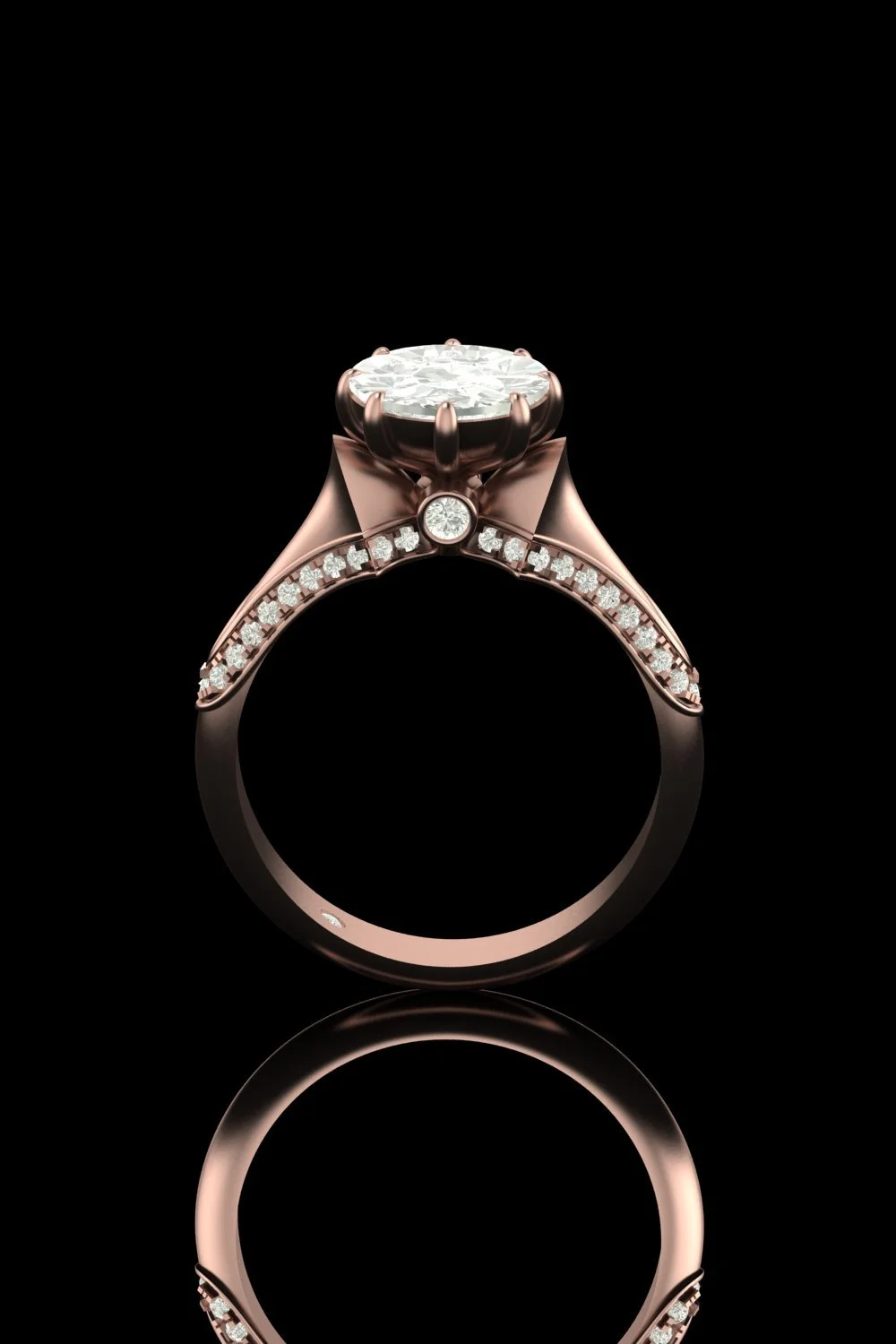 Rose Gold Radiance Solitaire Ring