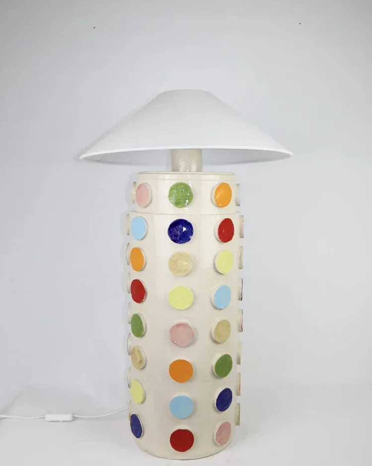 Dot, dot, dot lamp & vases