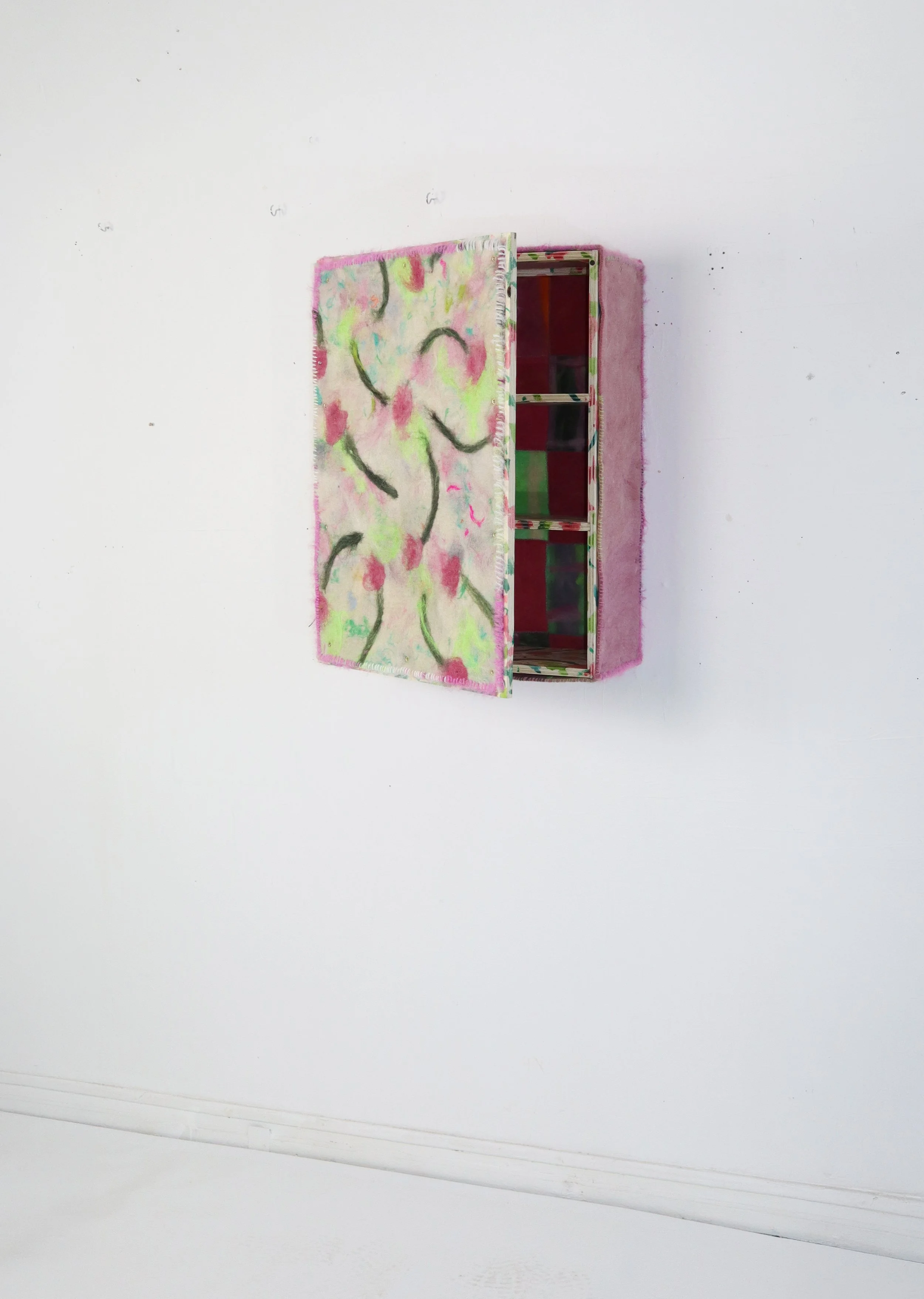 Felt furniture - flower cabinet