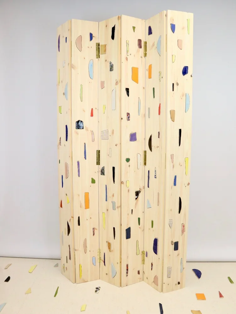 Tile cut offs Room divider
