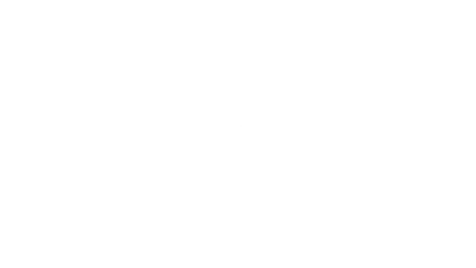 Starkes schwarzes Bild mit einem weißen ovalen Bereich in der Mitte, der von Schwarz umrahmt ist.