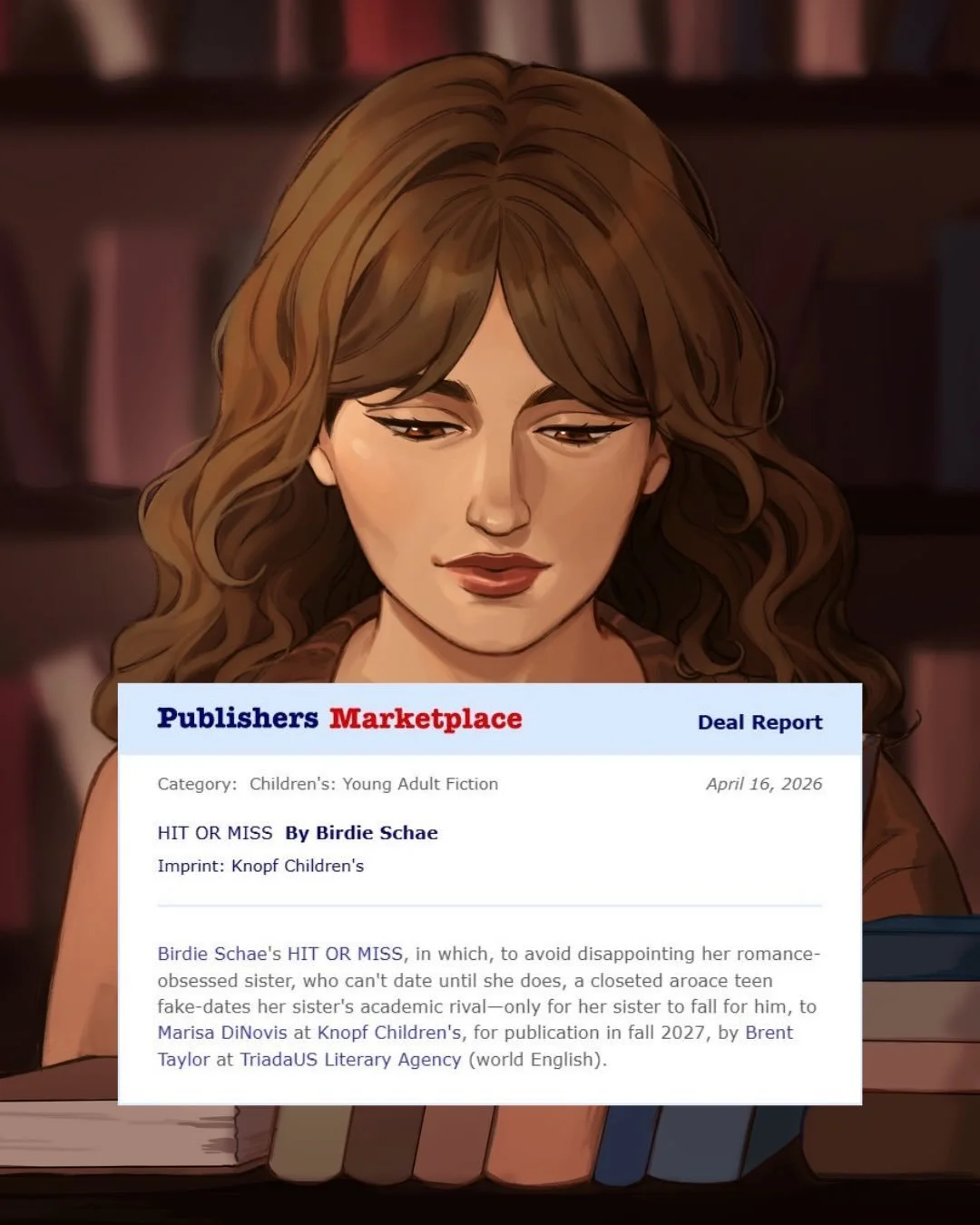and just like that my second book is PM official!! 💌

in case you missed it: HIT OR MISS is my queer spin on 10 Things I Hate About You (1999) in which a closeted aroace girl fake dates her sister&rsquo;s academic rival to avoid disappointing her ro