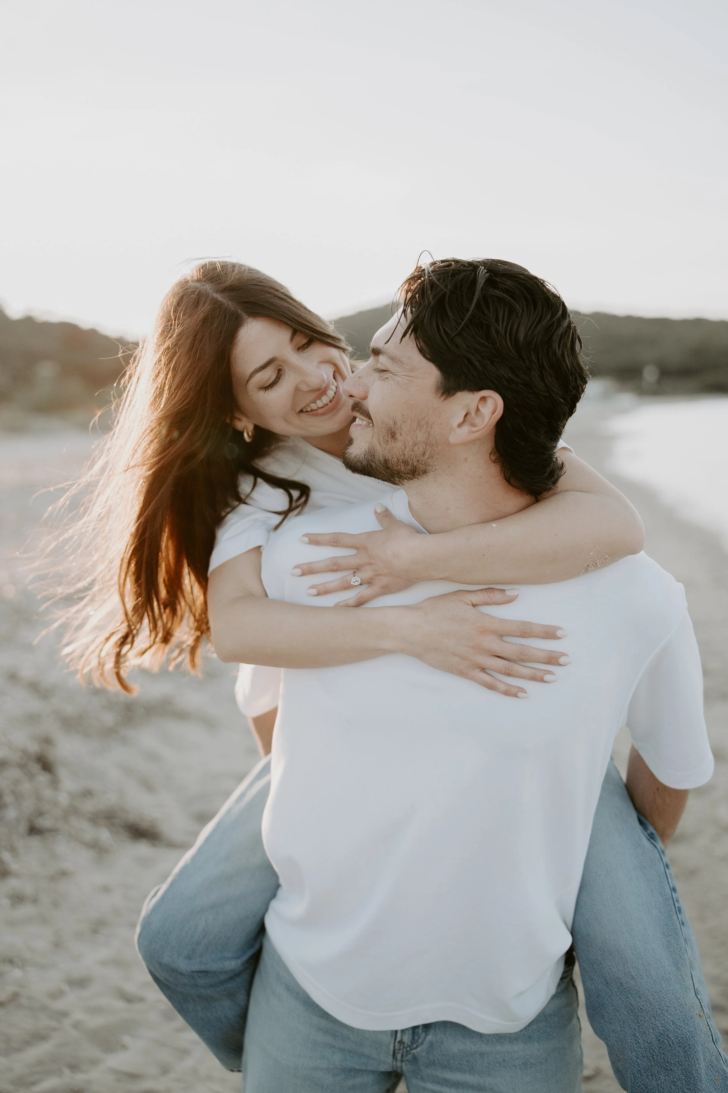 Couple photography on the beach in costa smeralda, Sardinia. Romantic elopement by the sea near Olbia and San Teodoro, Sardinia wedding photographer Porto Taverna 