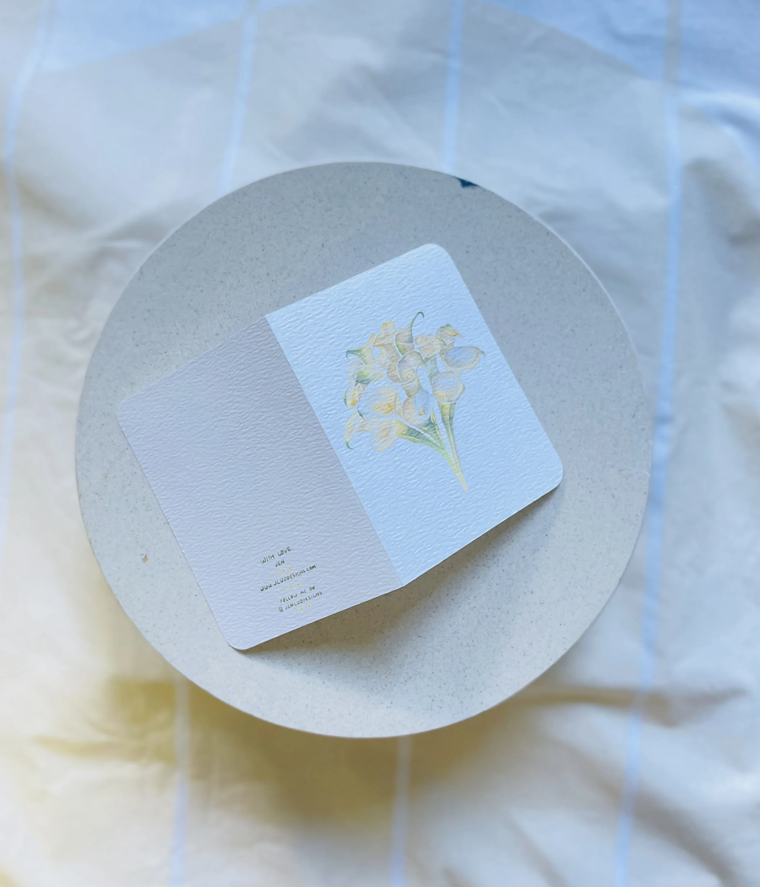 Calla lily card