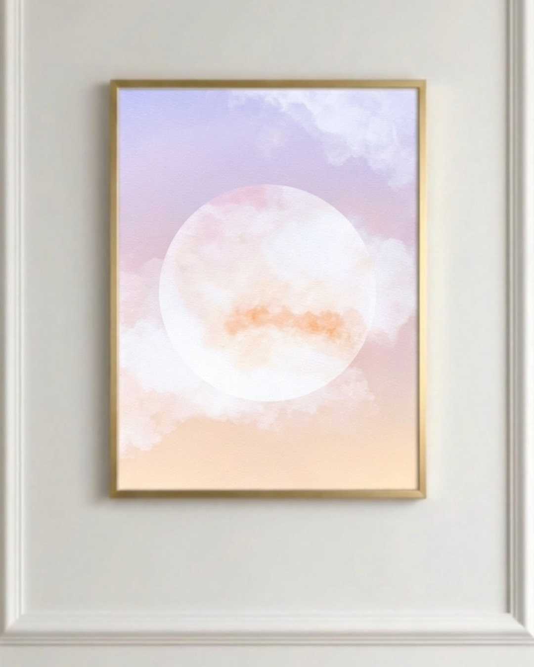Small flower full moon print