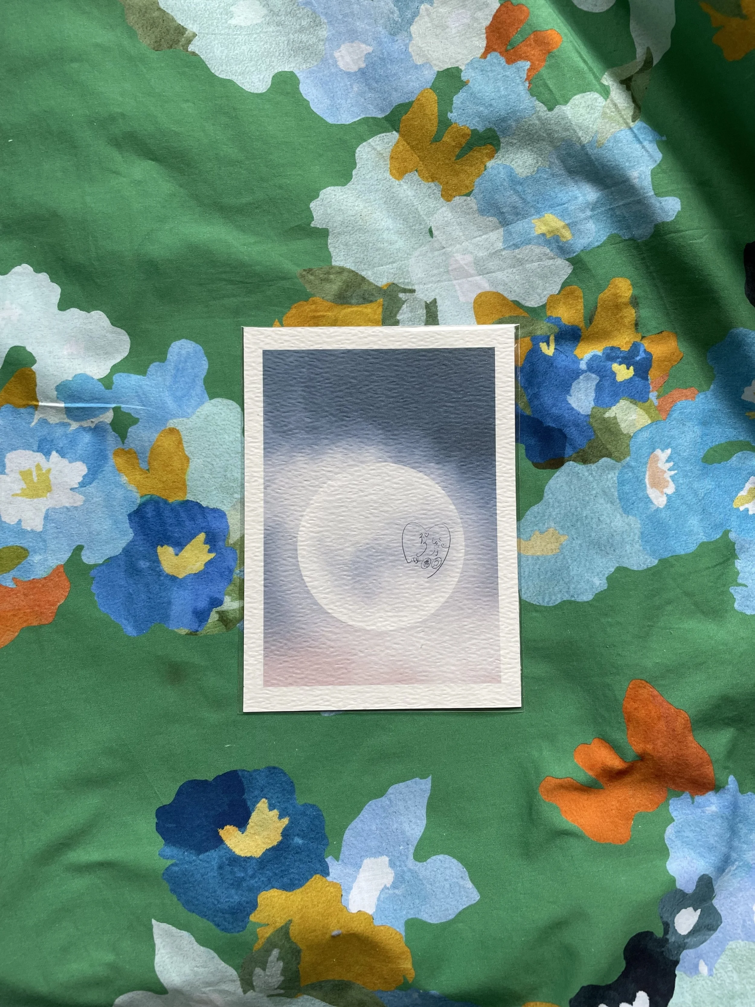 Full moon postcard