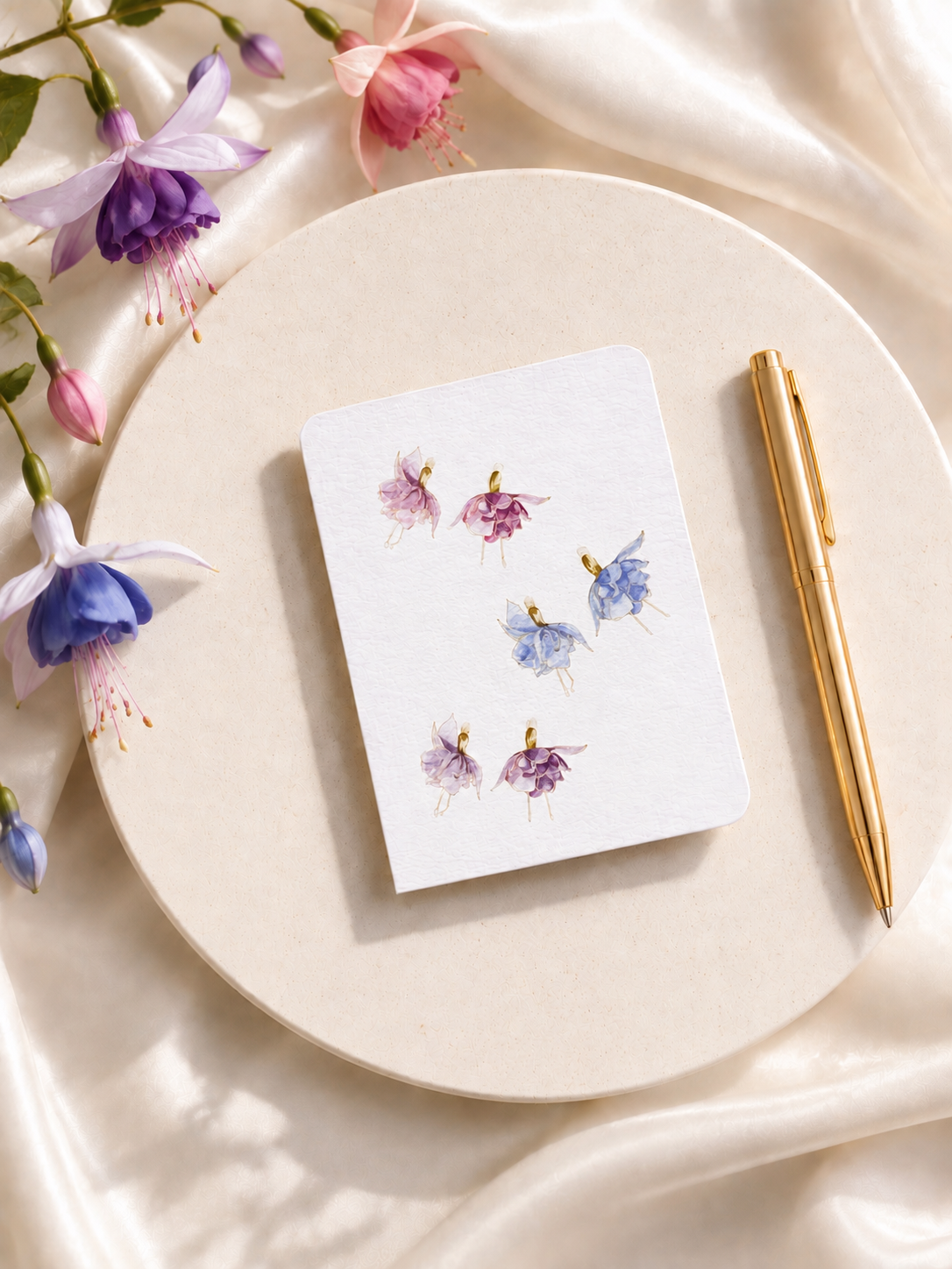 Fuschia cards
