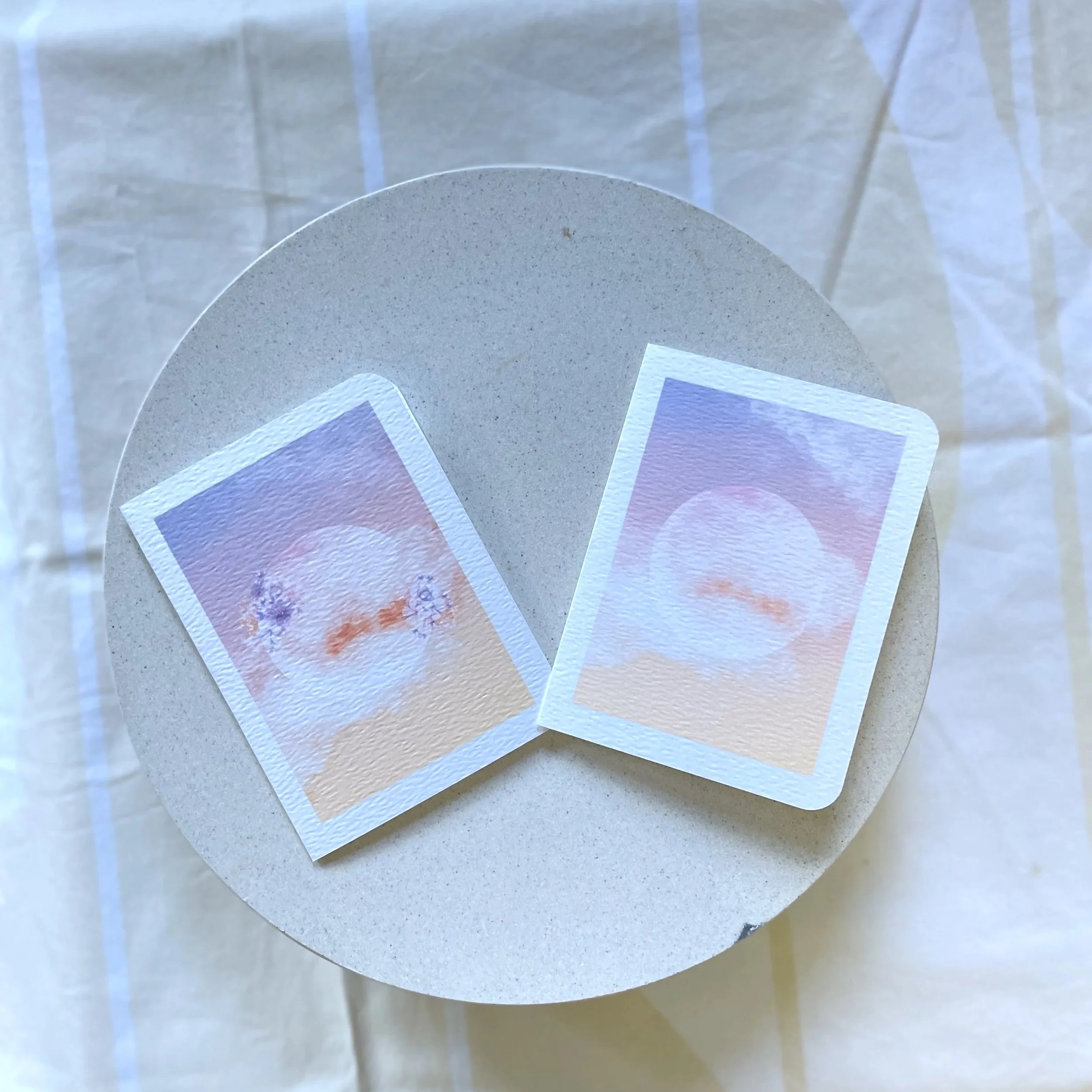 Flower full moon card 🌕🪻