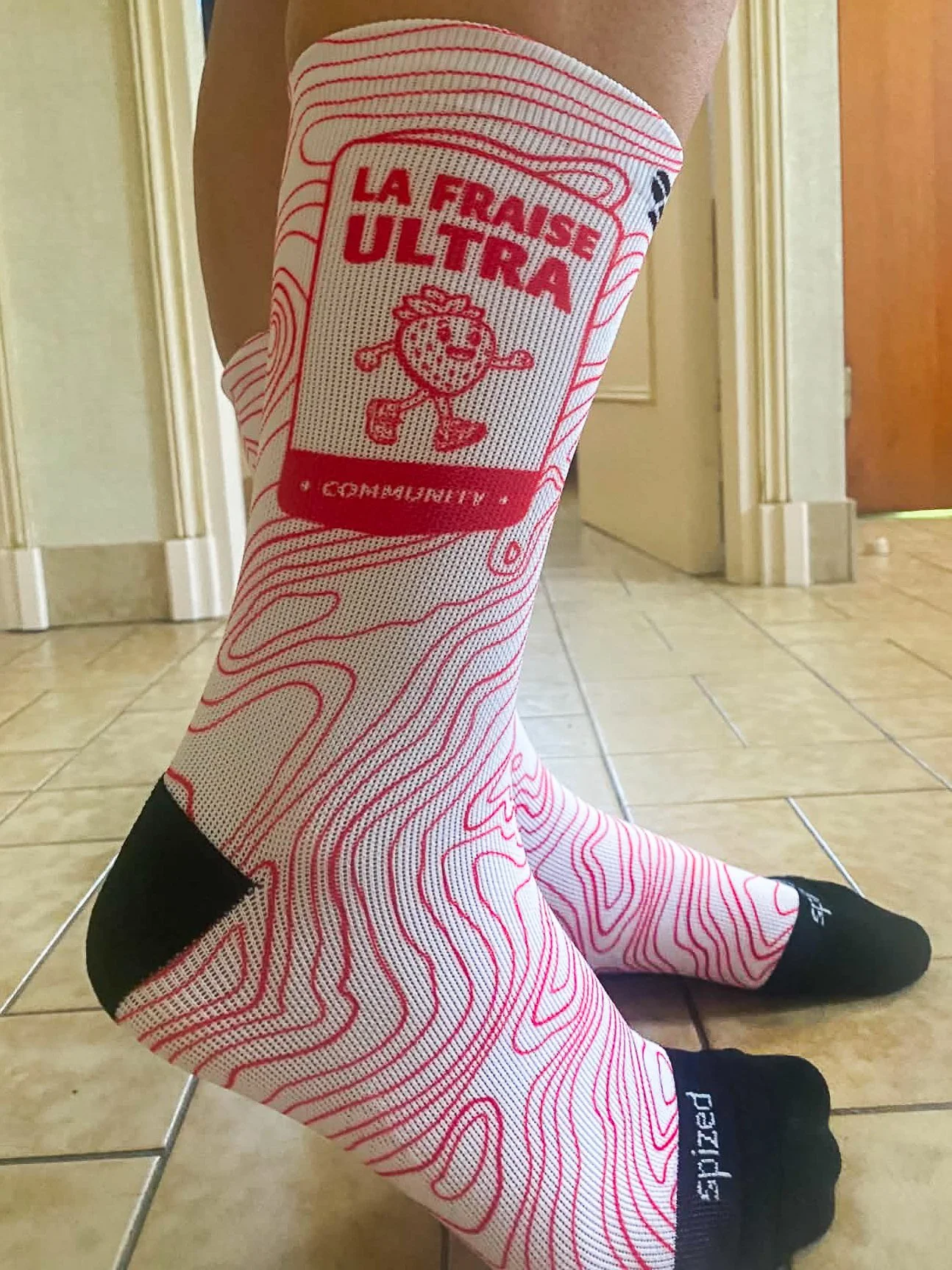 Chaussettes pour l'évènement (photo de Léa Evenas)