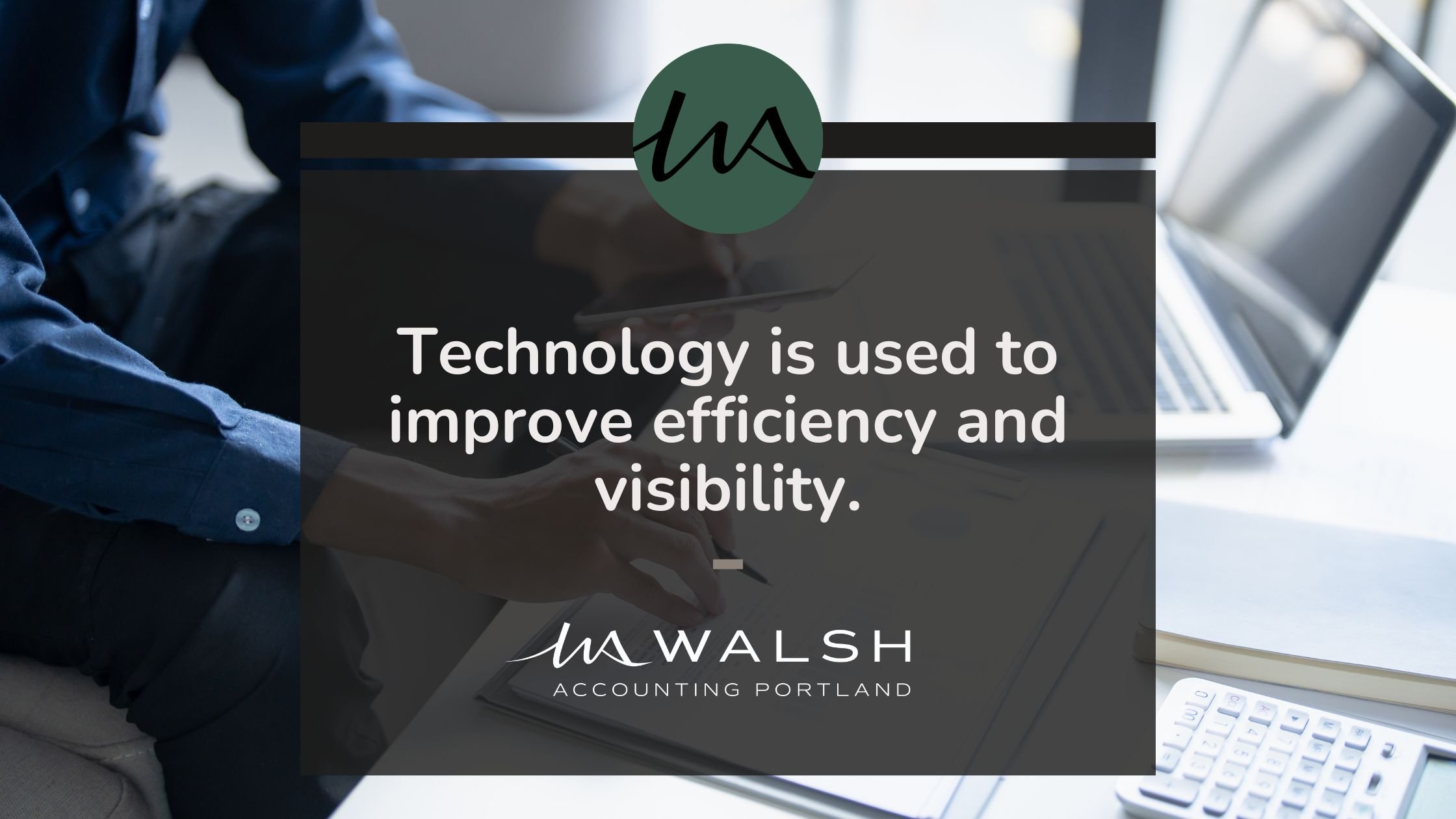 Modern accounting technology supporting efficient business decision-making.
