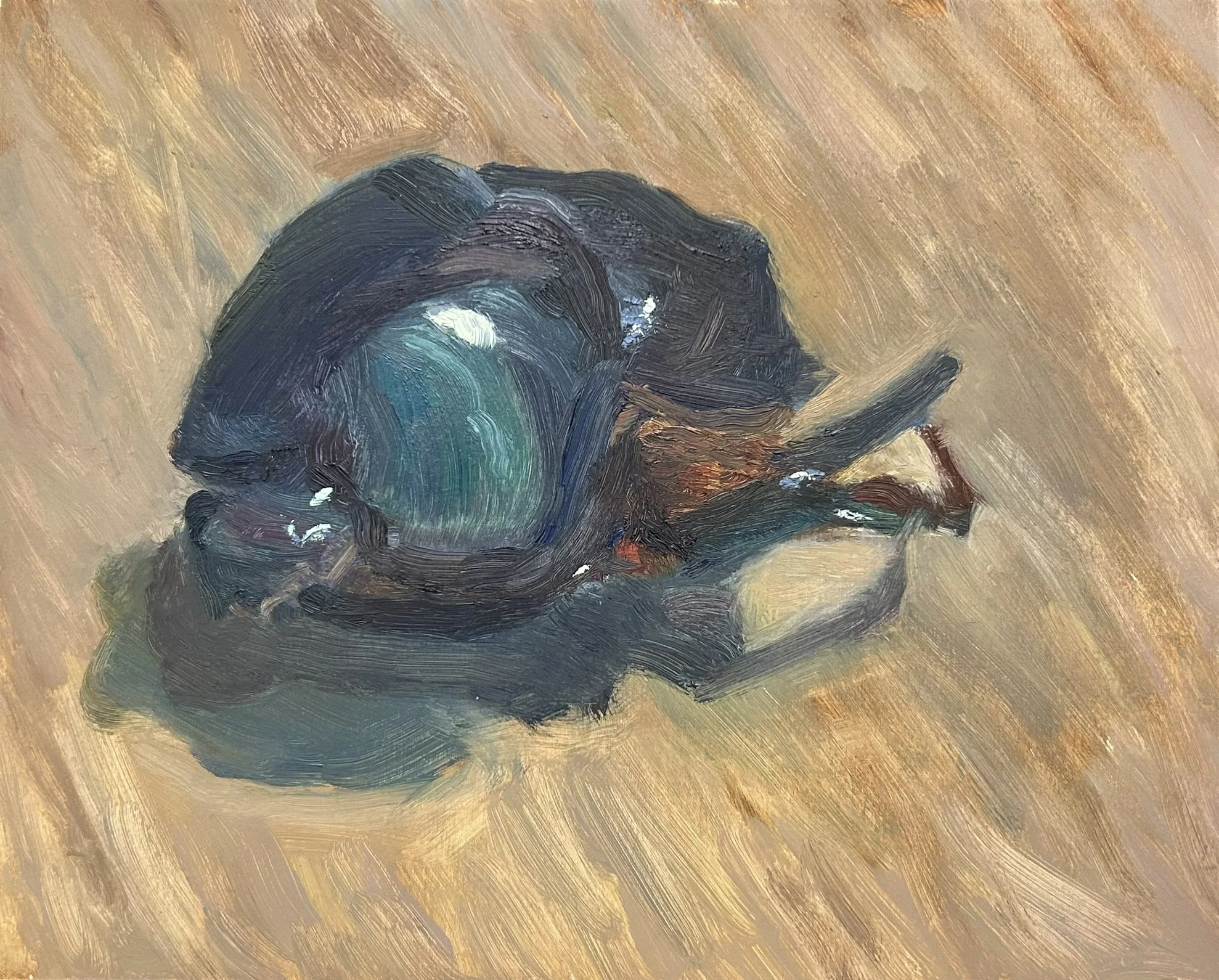  Beetle , 10x10, oil on panel