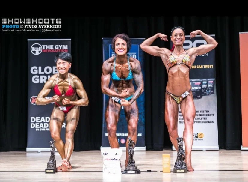 Ann posing with fellow competitors