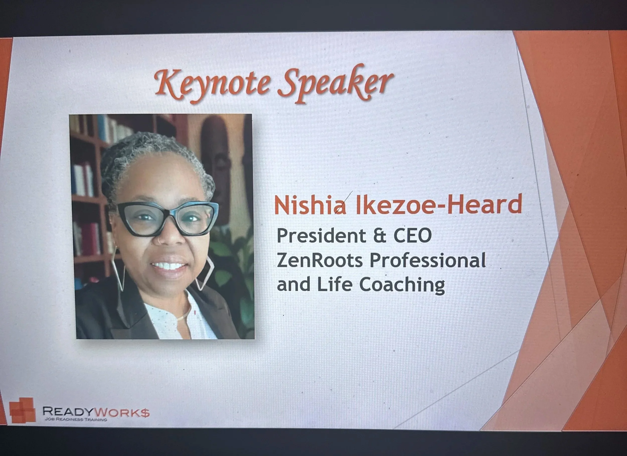 Keynote Speaker - ReadyWork$ Graduates