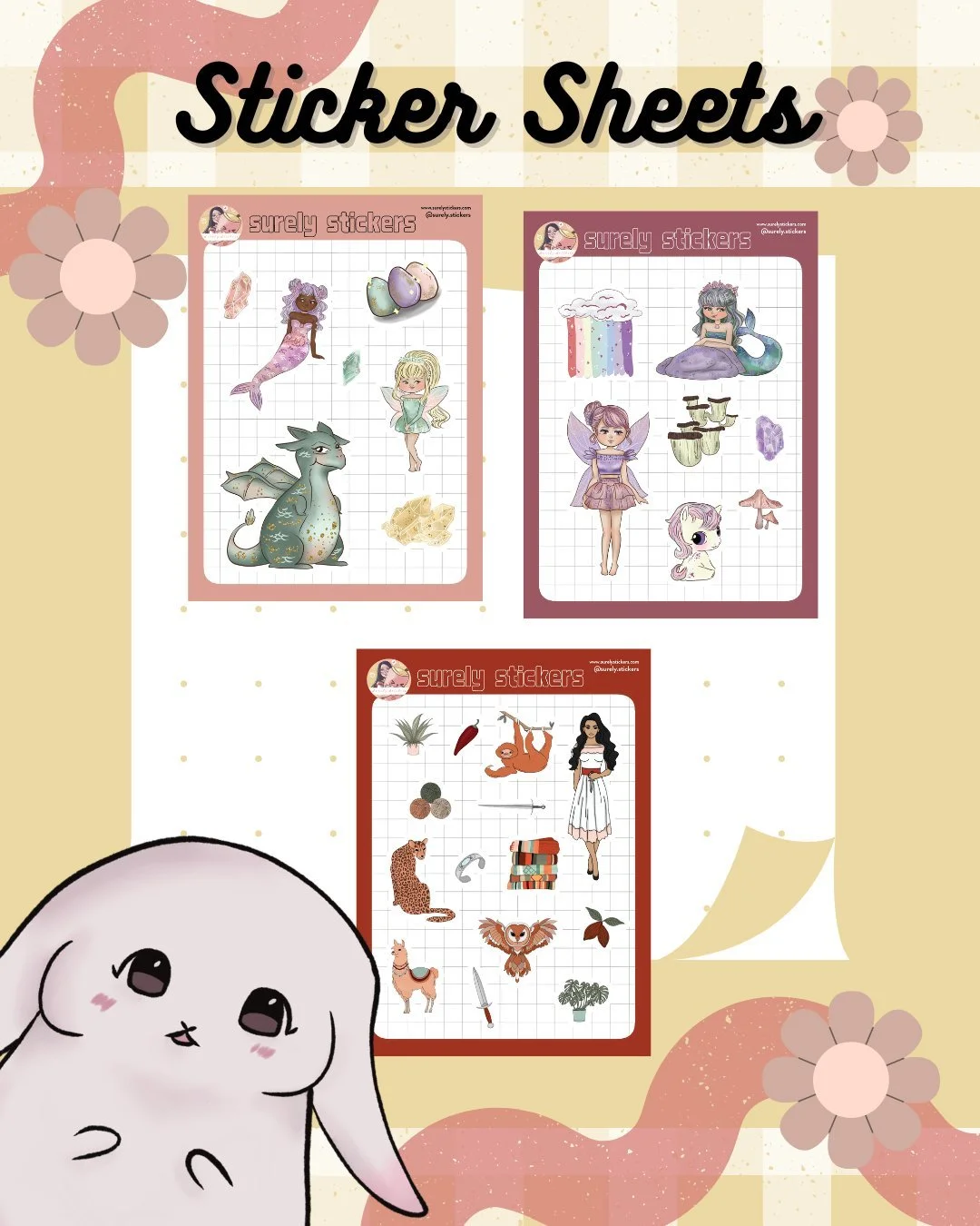 fantasy sticker sheets are officially joining my @mercuryfestsg + @lioncityfaire  lineup ✨🫶

this collection was inspired by all the magical, colorful, storybook fantasy things i&rsquo;ve always loved growing up: dreamy creatures, whimsical adventur