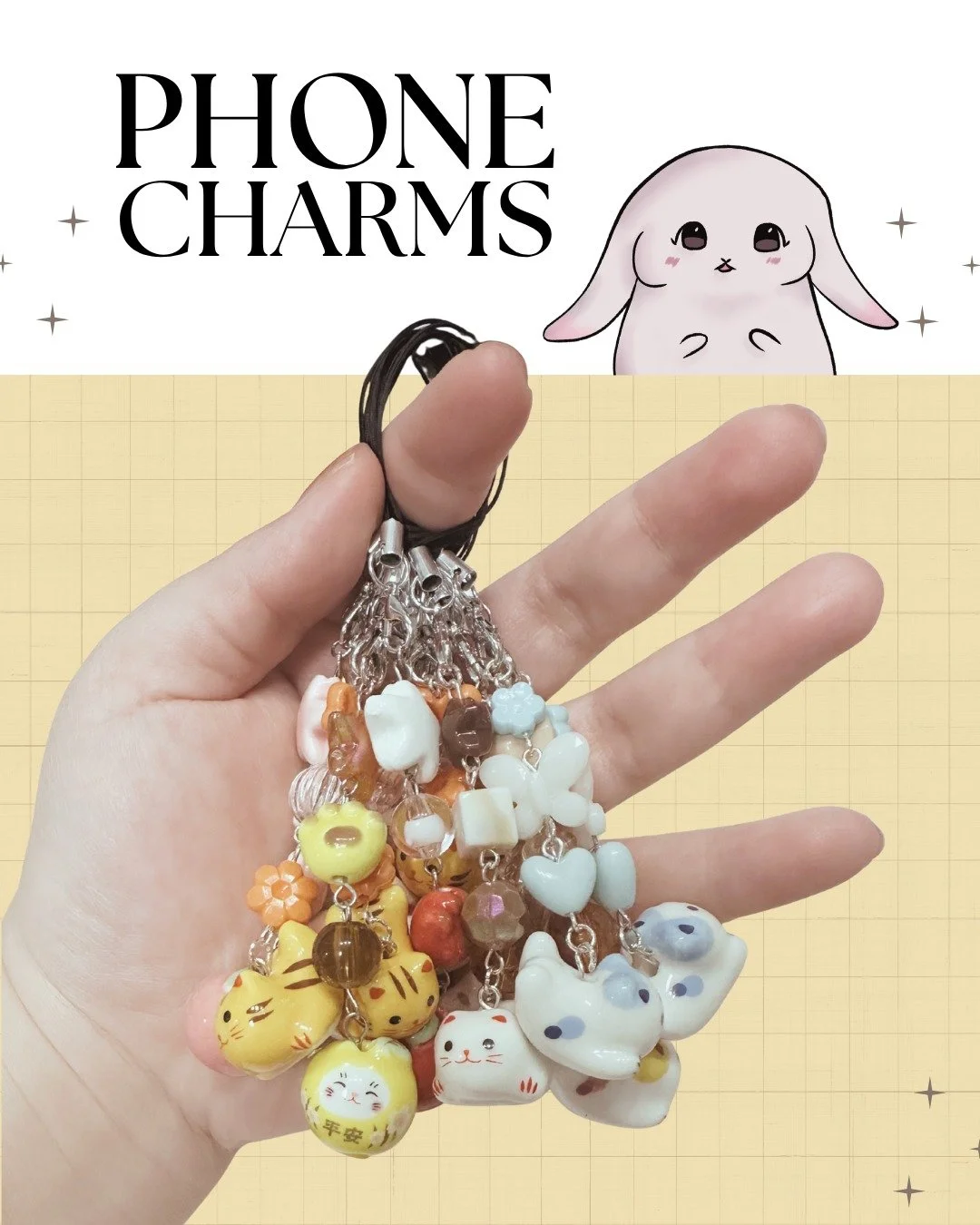 Some cute phone charms that I've made for mercury fest!! I'm so excited to show this to everyone! It's the first time I'm selling this in a festival so I'm a little nervous too! Hope you all like it!

 #mercuryfest #fantasyaesthetic #artistalley #coz