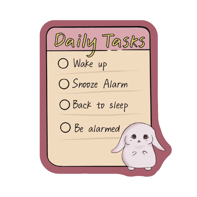 Daily Tasks Die Cut Sticker