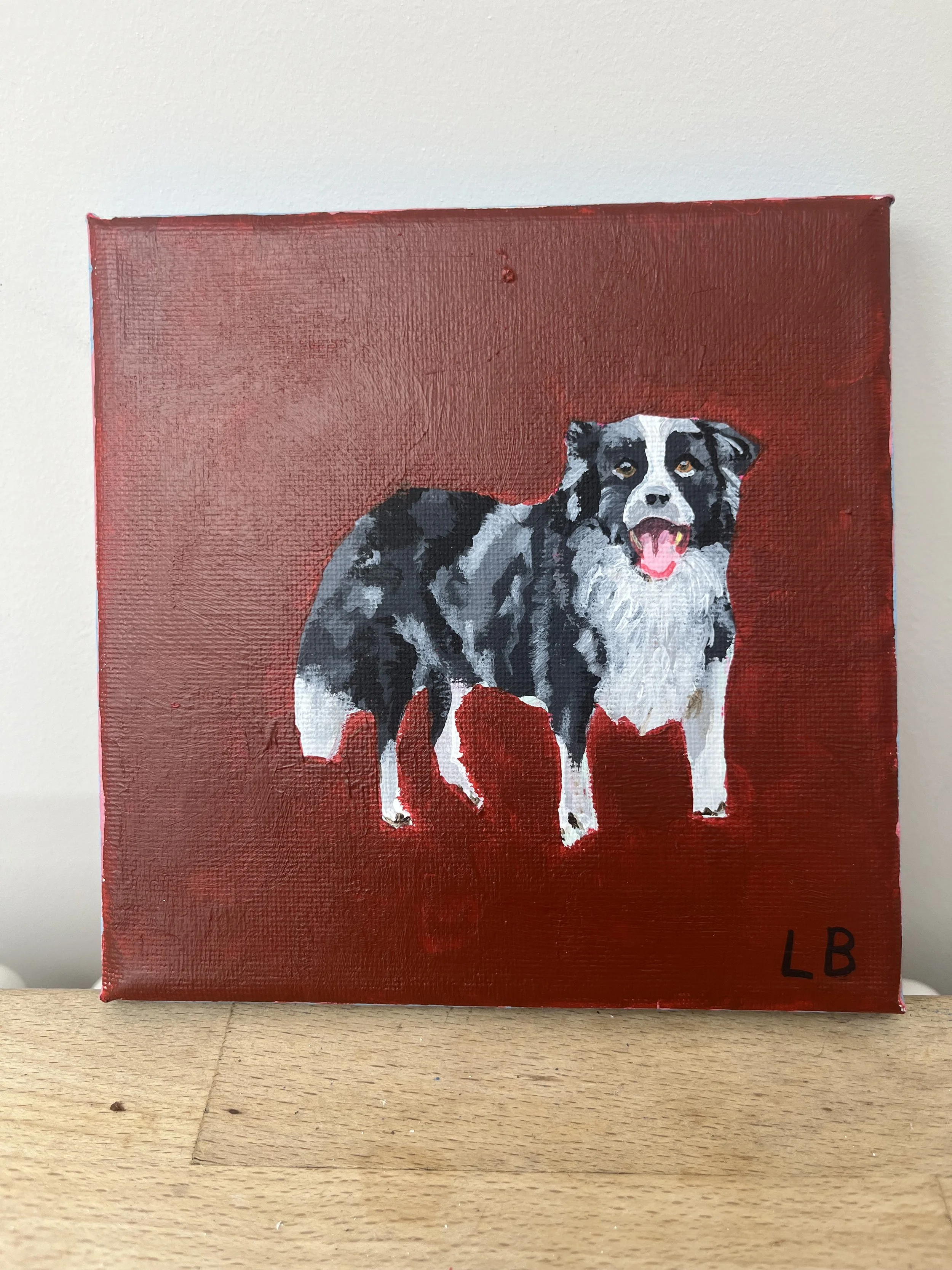 MINI DOG PAINTING 4/100 - BORDER COLLIE