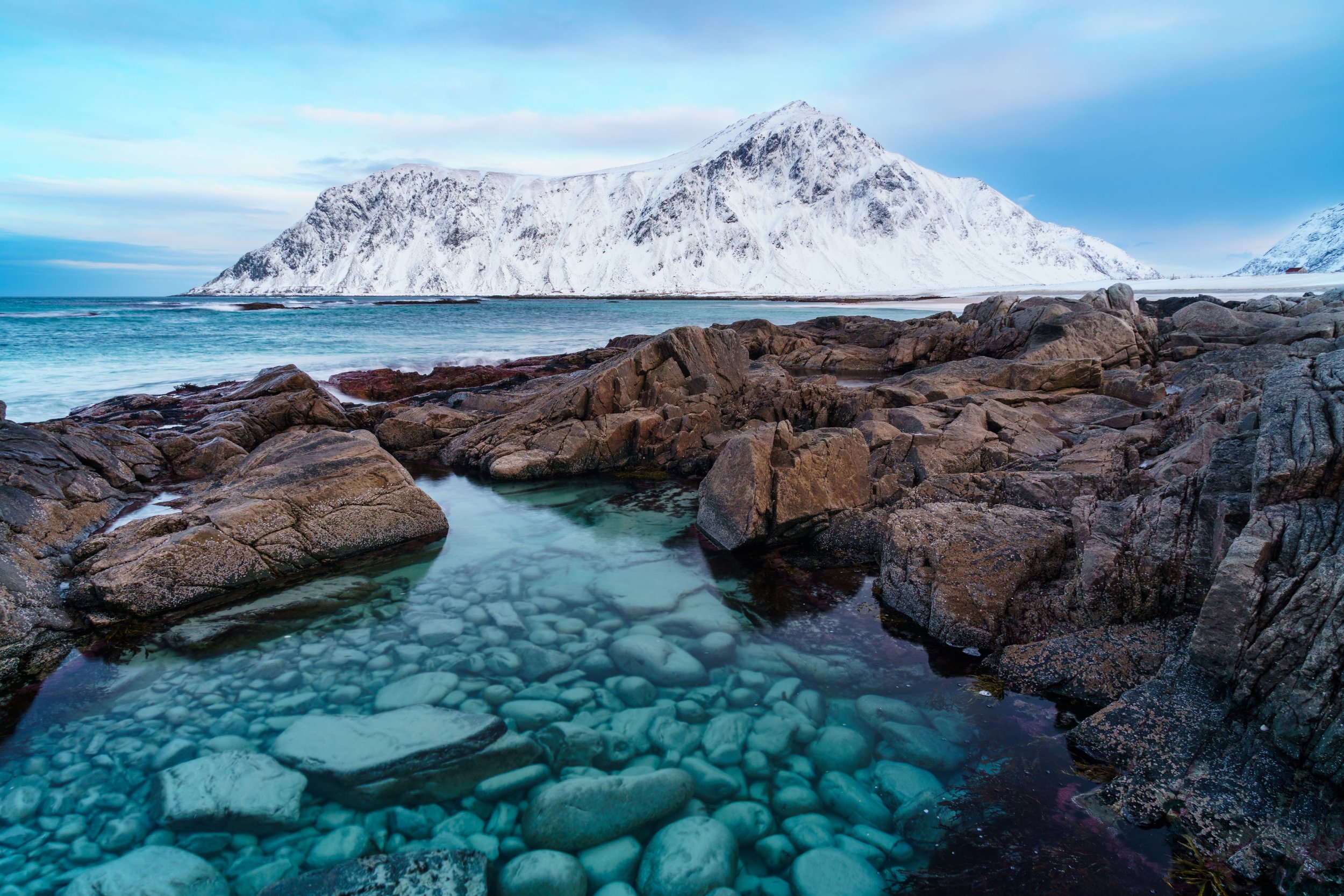 Norway, Lofoten Islands, Skagsanden beach
