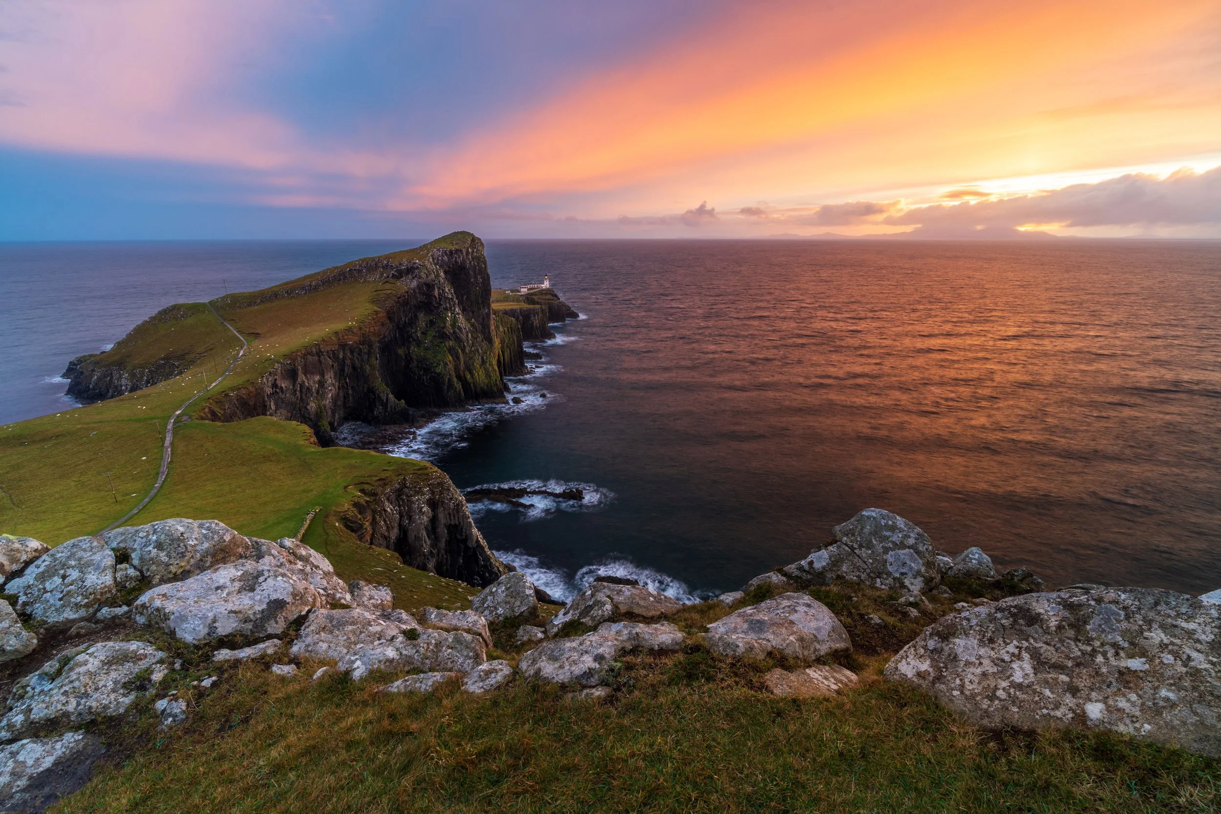 Scotland, Isle of Skye, Neist Point Lighthouse