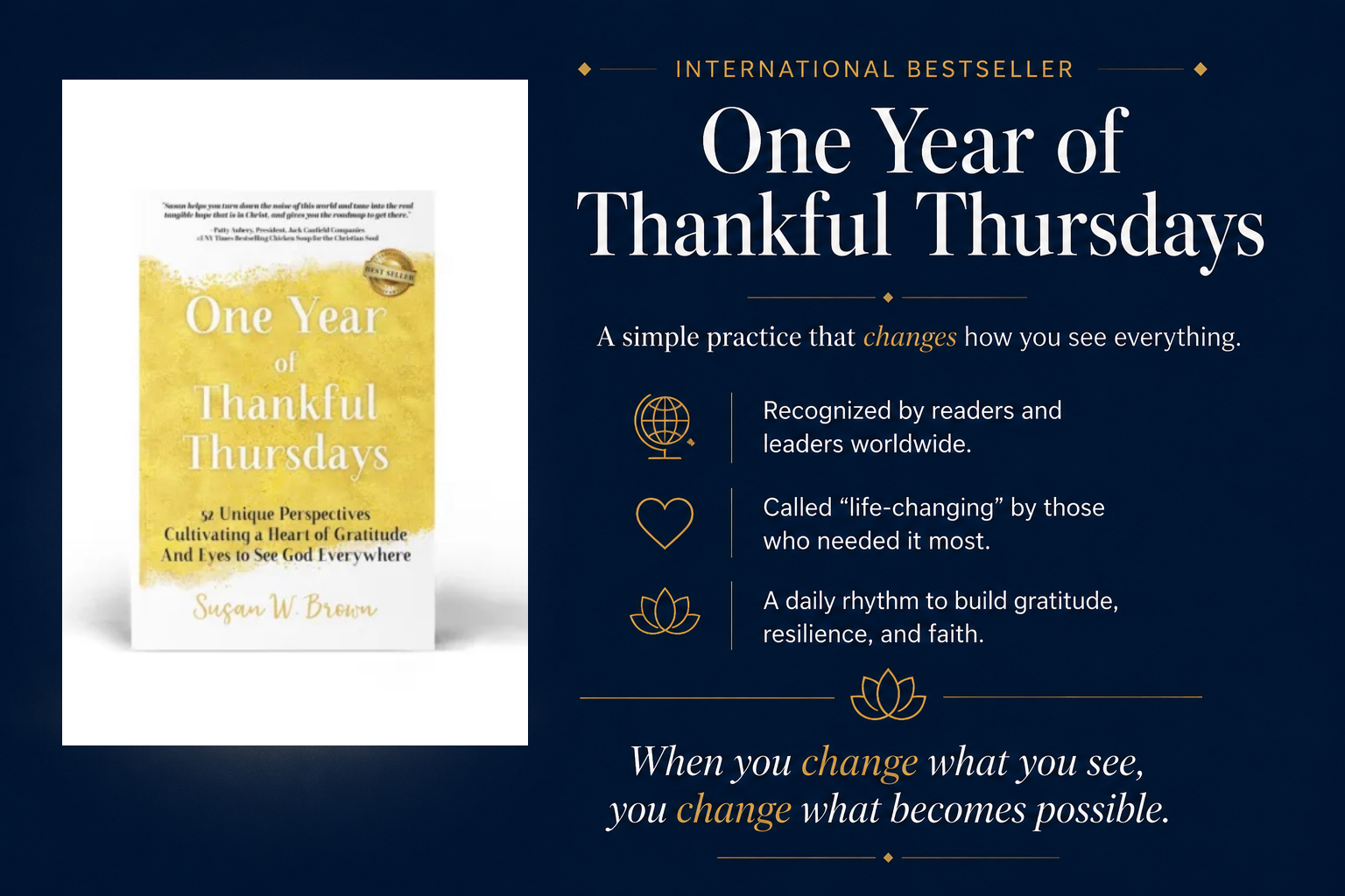 Susan Brown One Year Of Thankful Thursdays