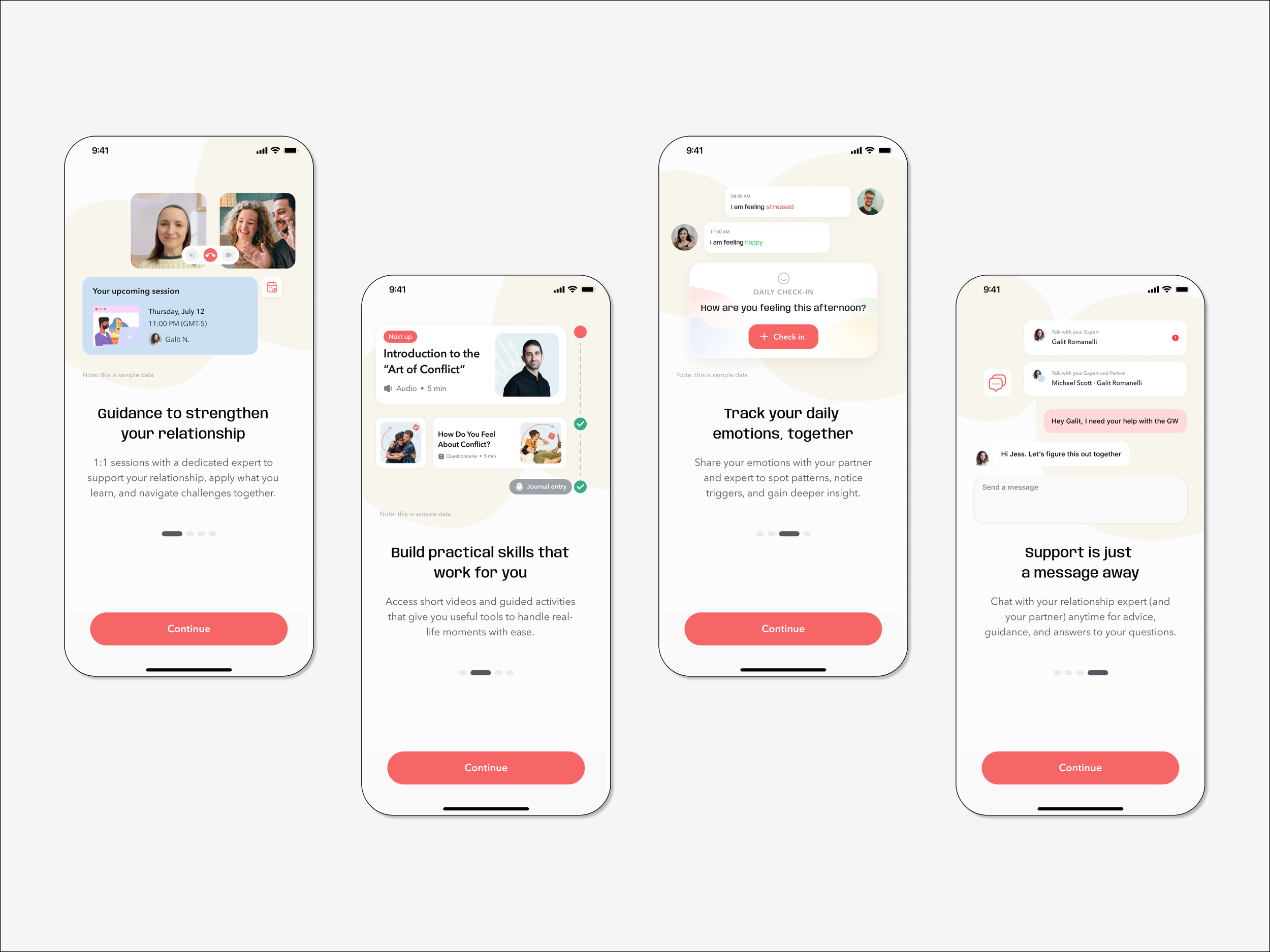 Relationship App: Redesigning onboarding for empathy and value
