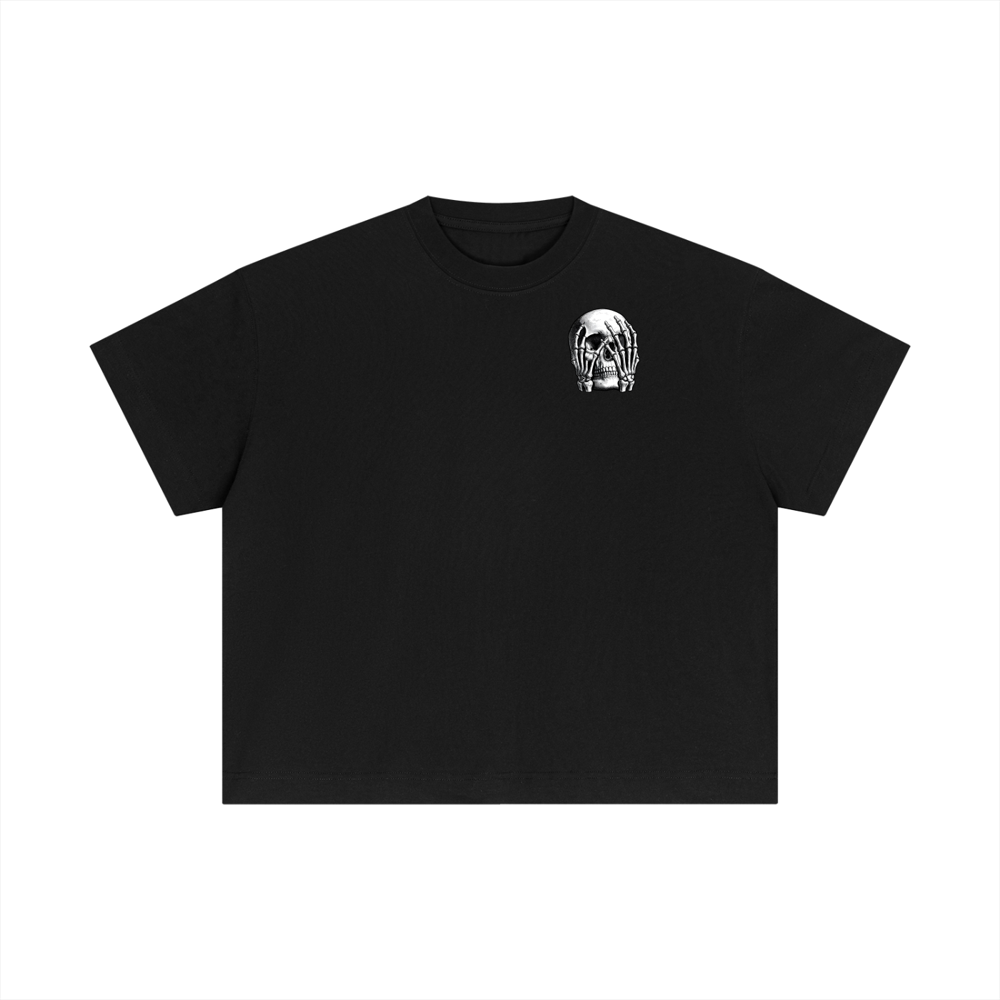 Upside-Down Skull Boxy T-Shirt