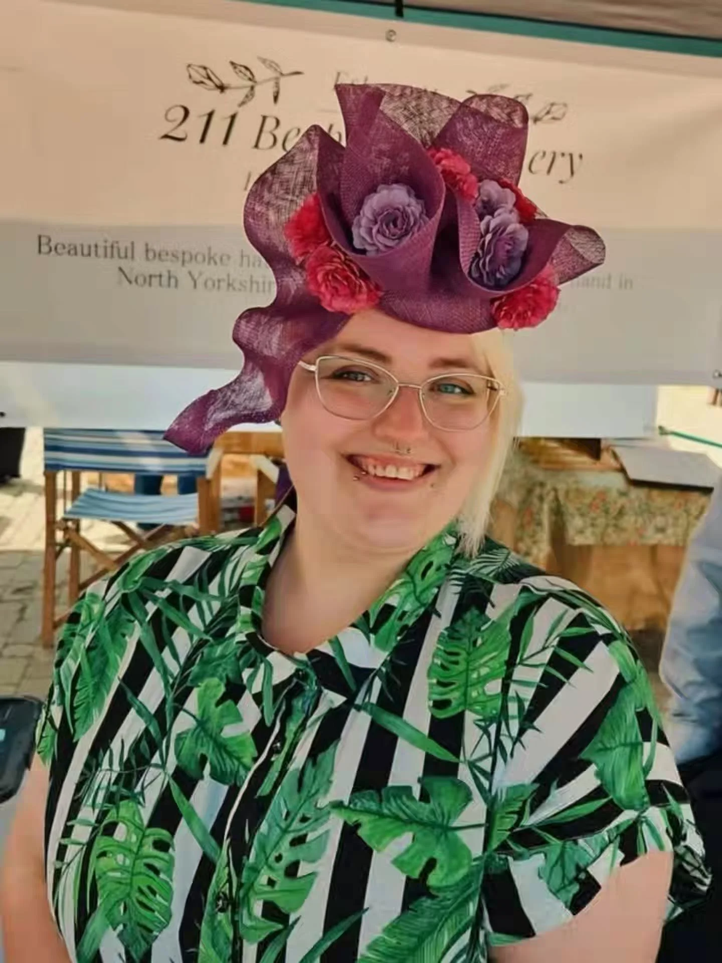 After a busy week, and putting everything back in its place, I wanted to share a couple of photos from last weekend!

211 Bespoke Millinery had the pleasure of being part of an artisan market in Ripon, and one of the event organisers captured a lovel