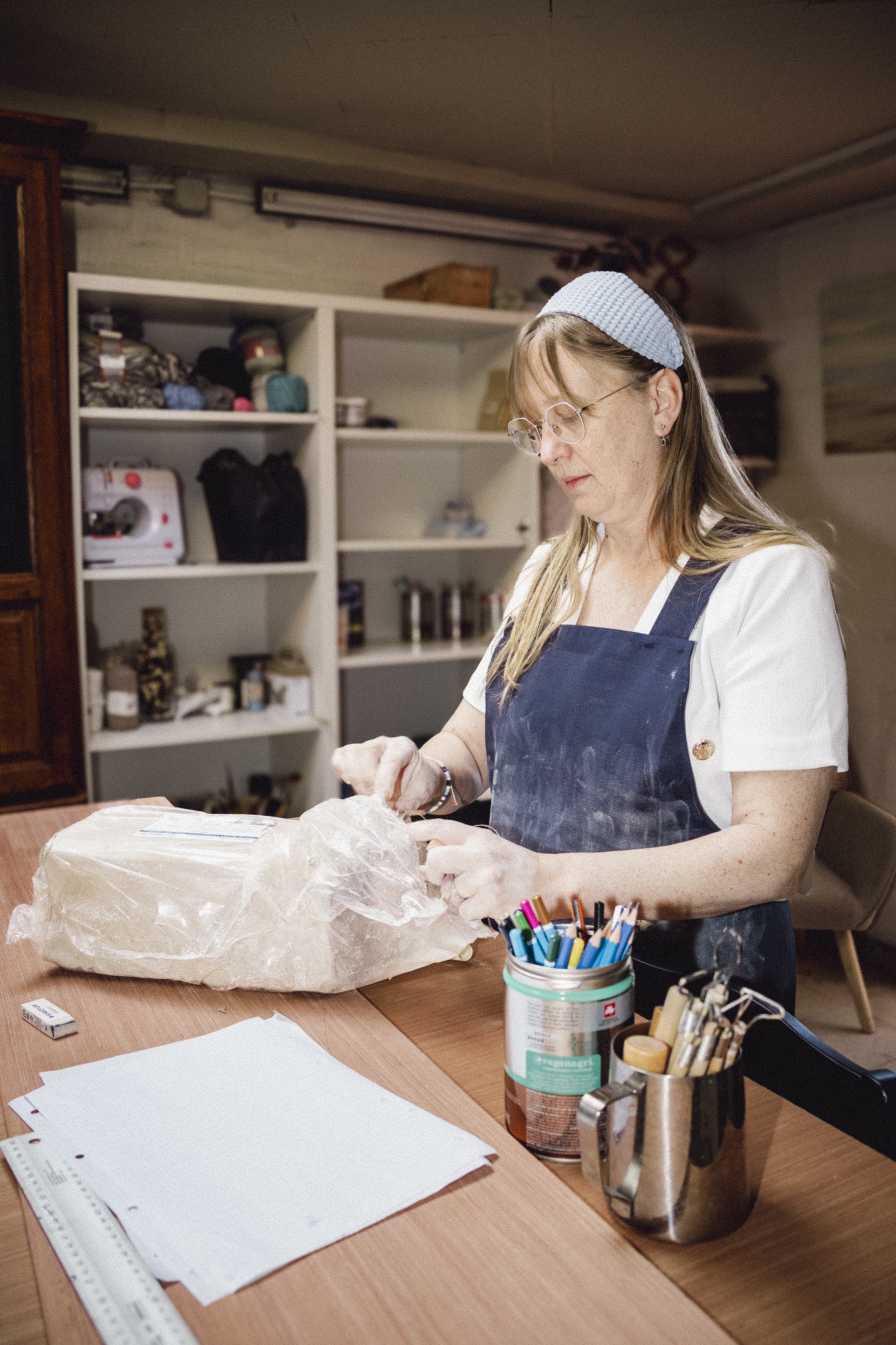Creatieve werking en begeleiding in het atelier van TRIEN