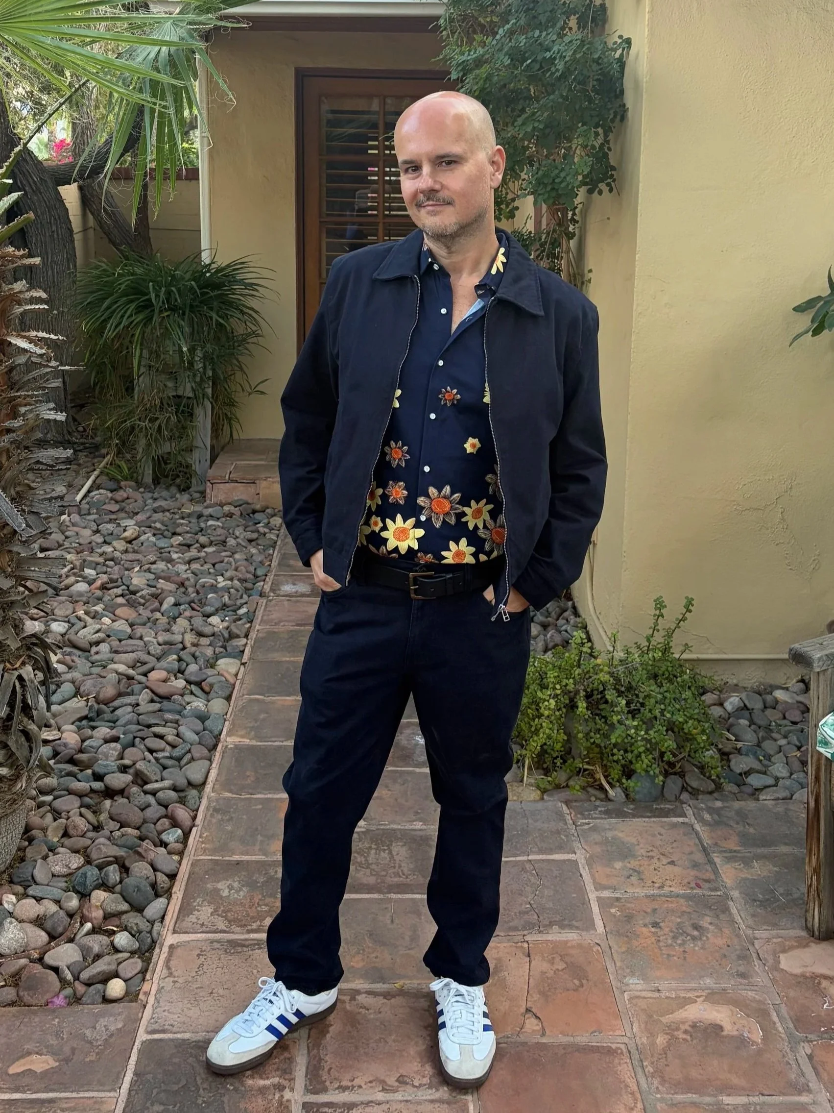 The author in desert setting