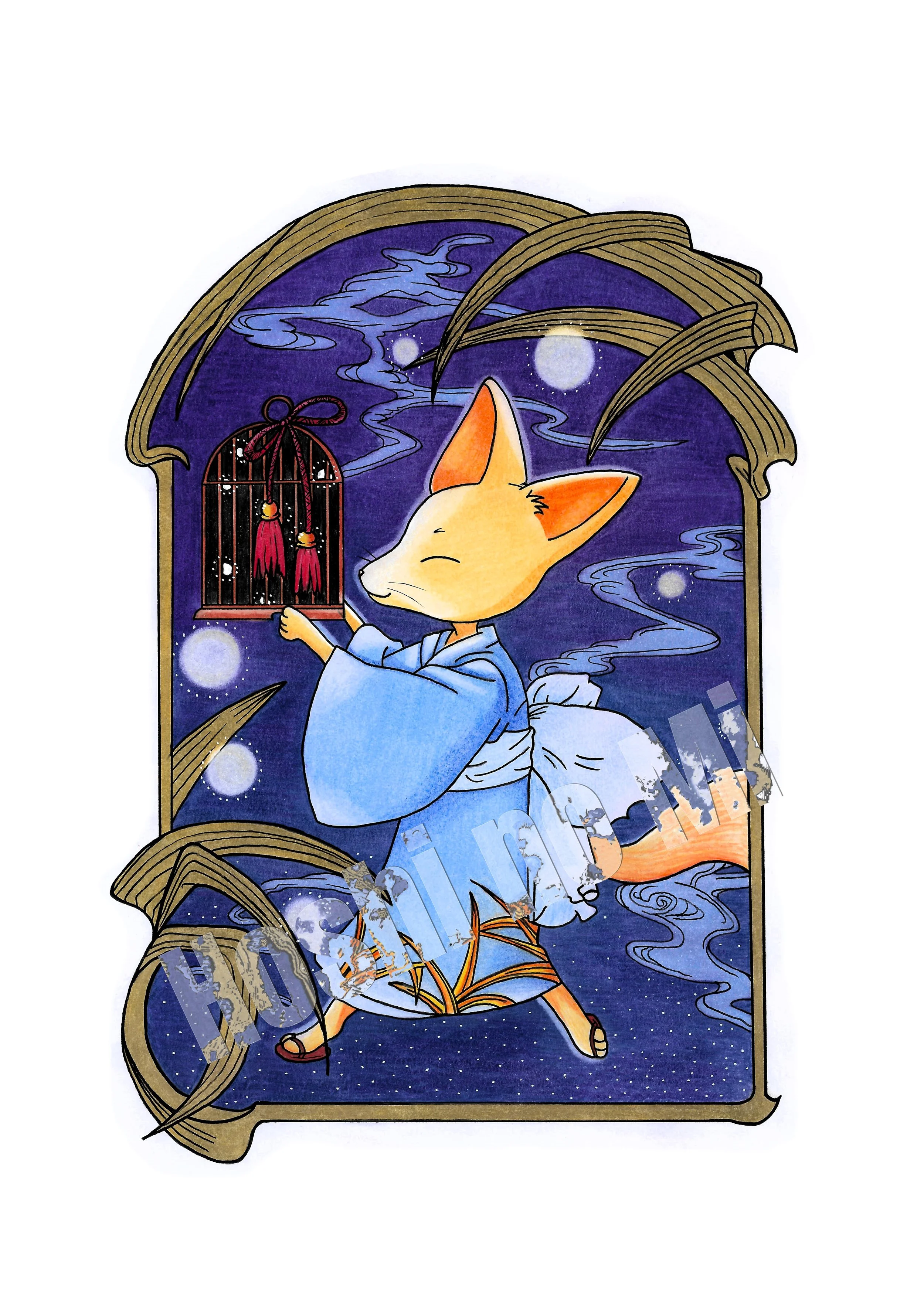 A4 Chibi Kitsune "XXXHOLIC"
