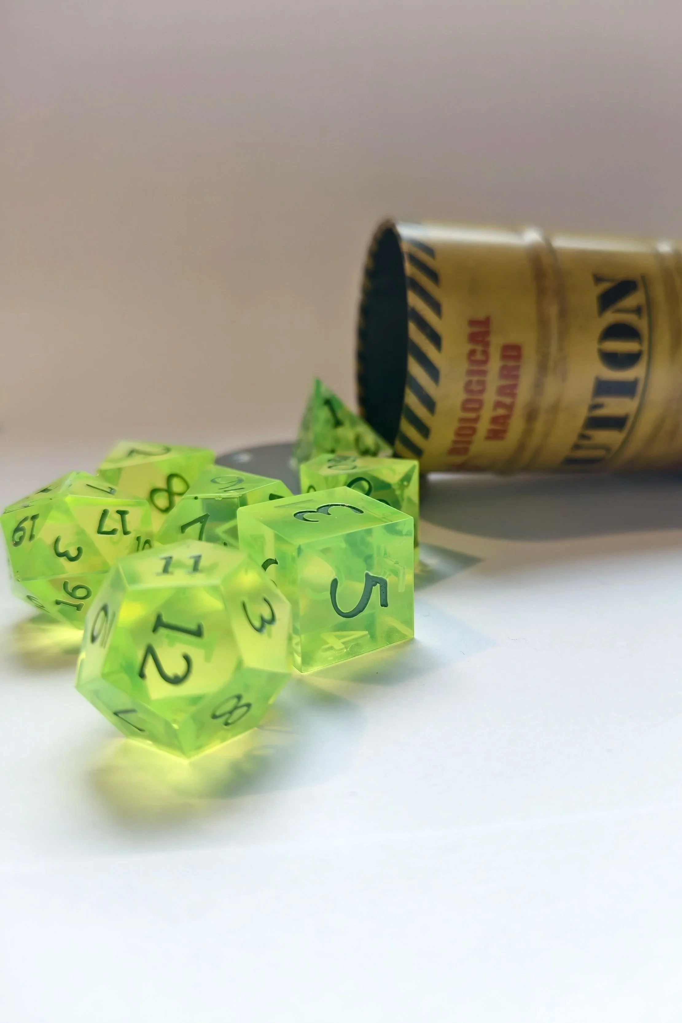 Würfelglas Biological Hazard