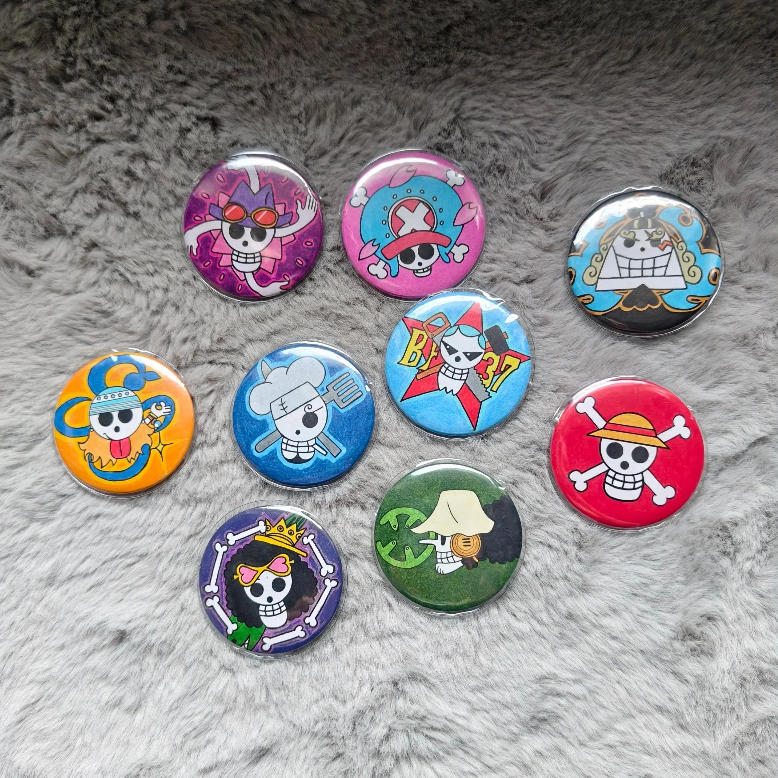 Buttons Mugiwara Jolly Roger "One Piece"