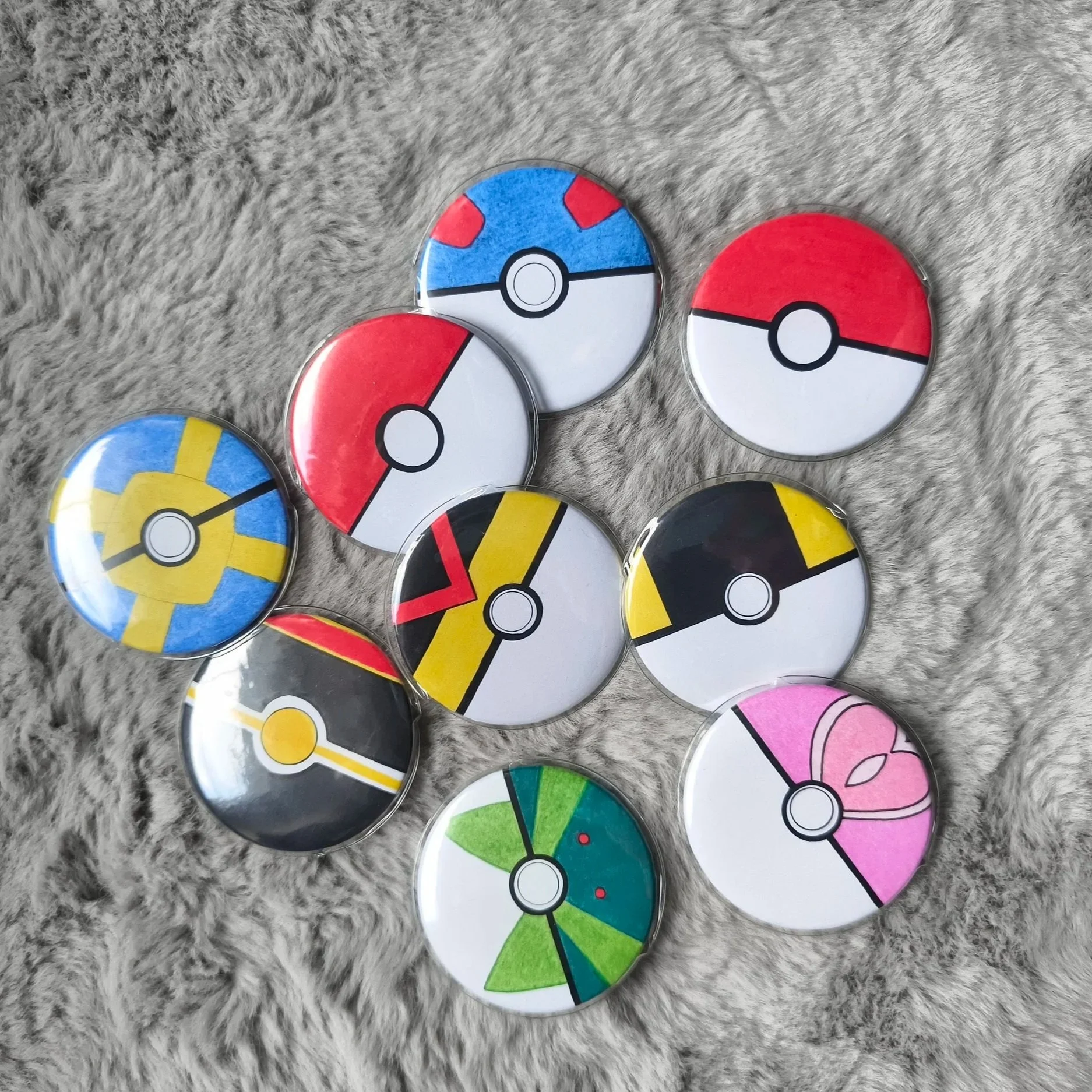 Buttons Pokeball "Pokemon"