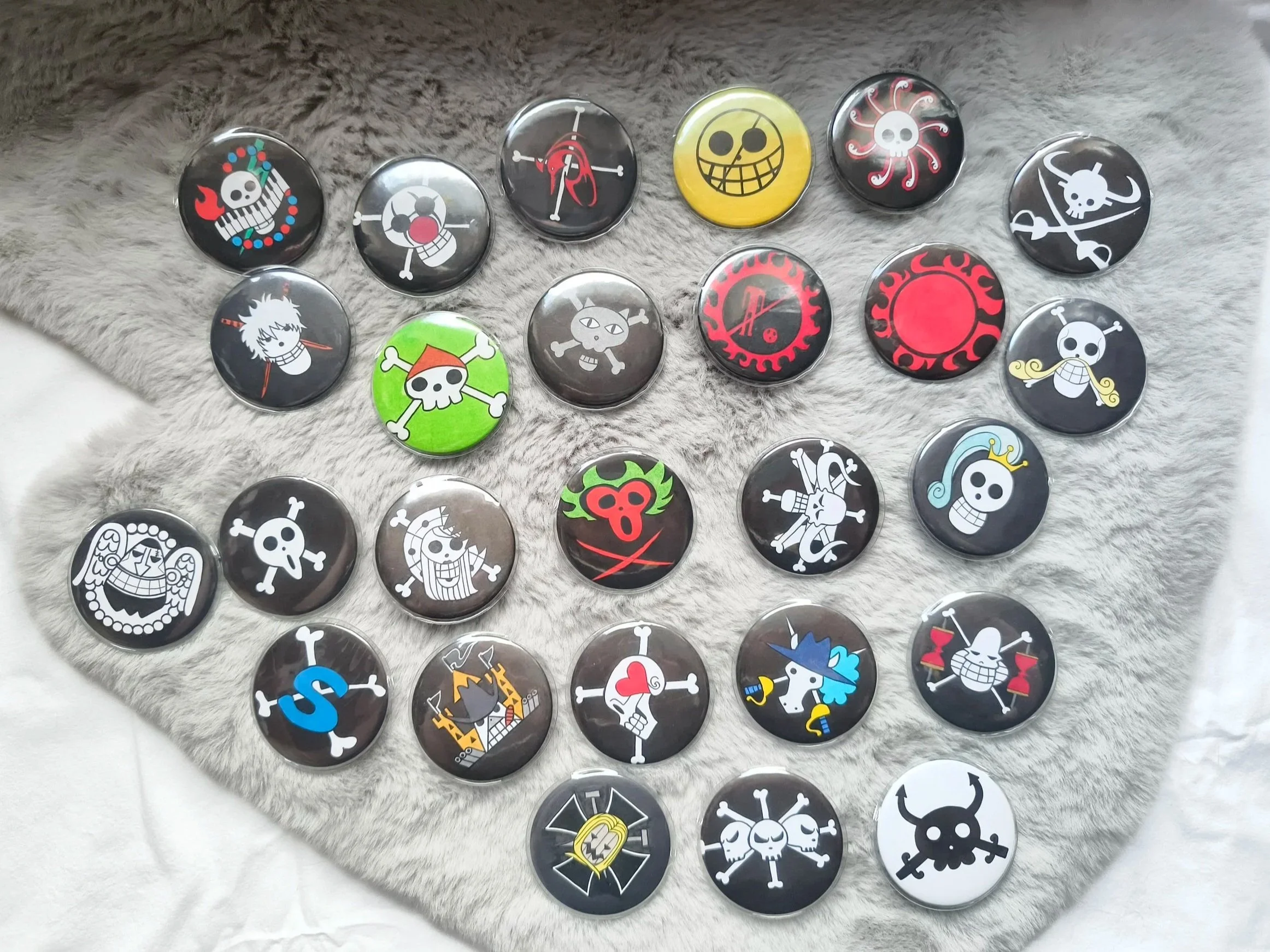 Buttons Jolly Roger "One Piece"