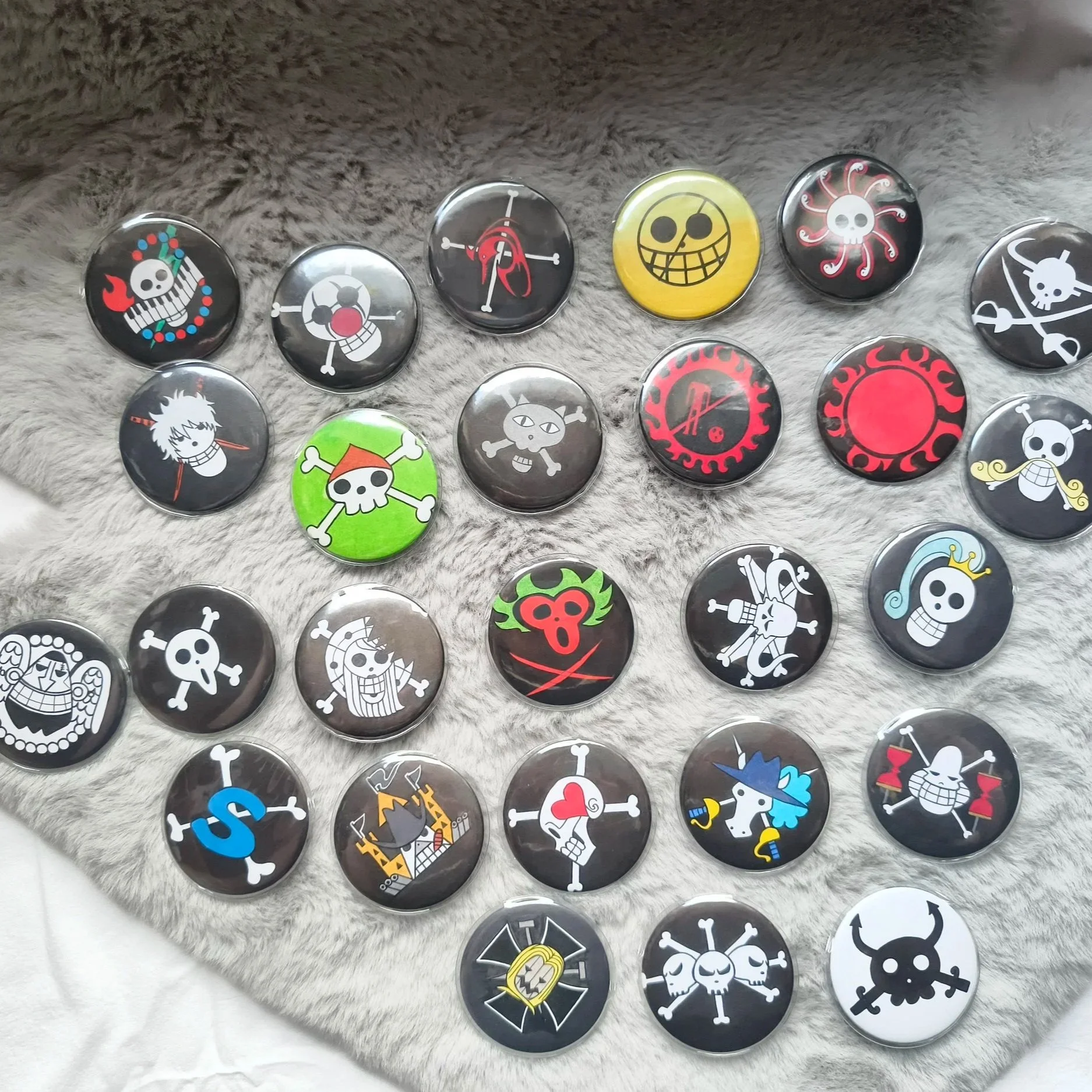 Buttons Jolly Roger "One Piece"