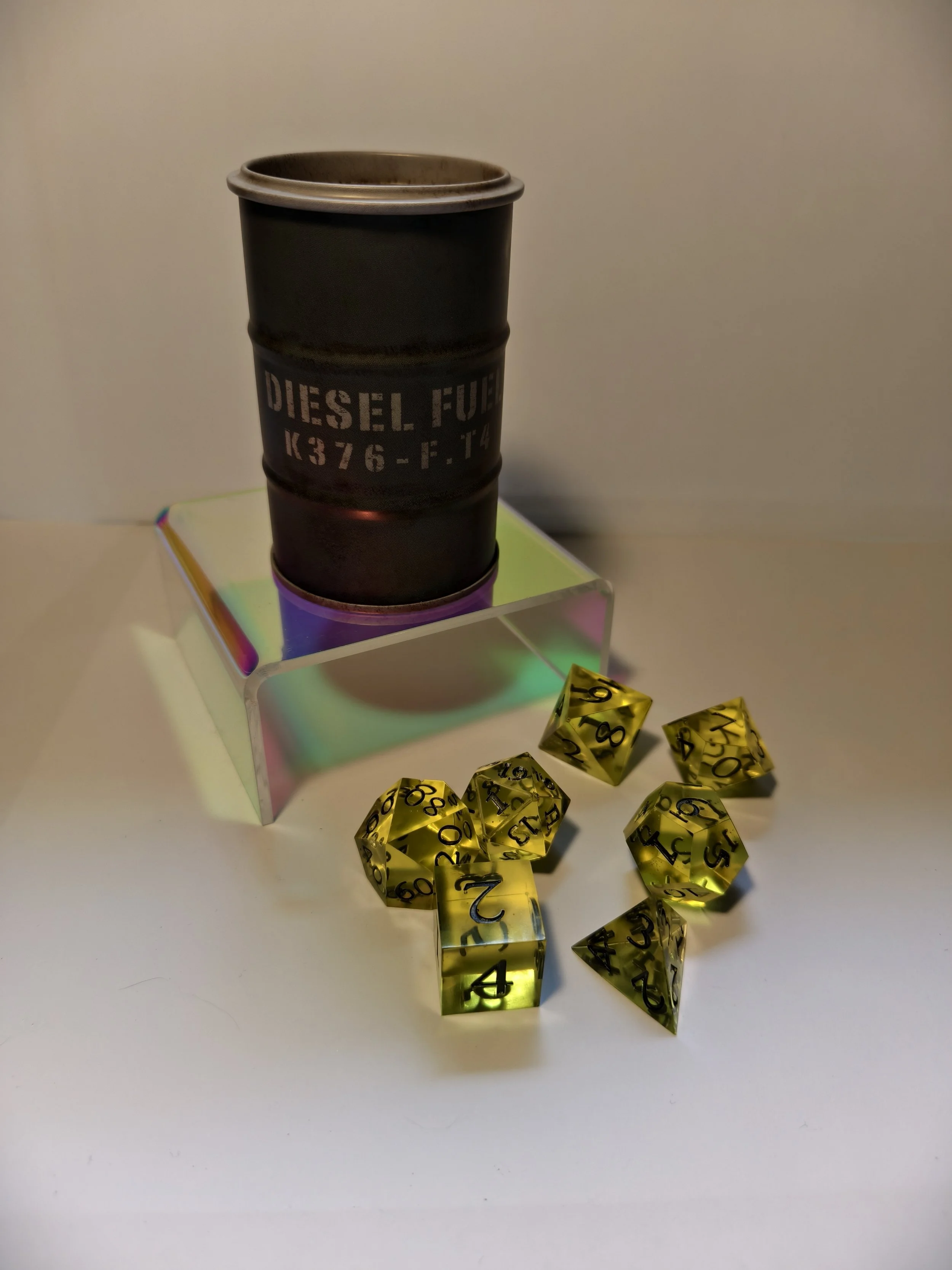 Würfelglas Dose Diesel