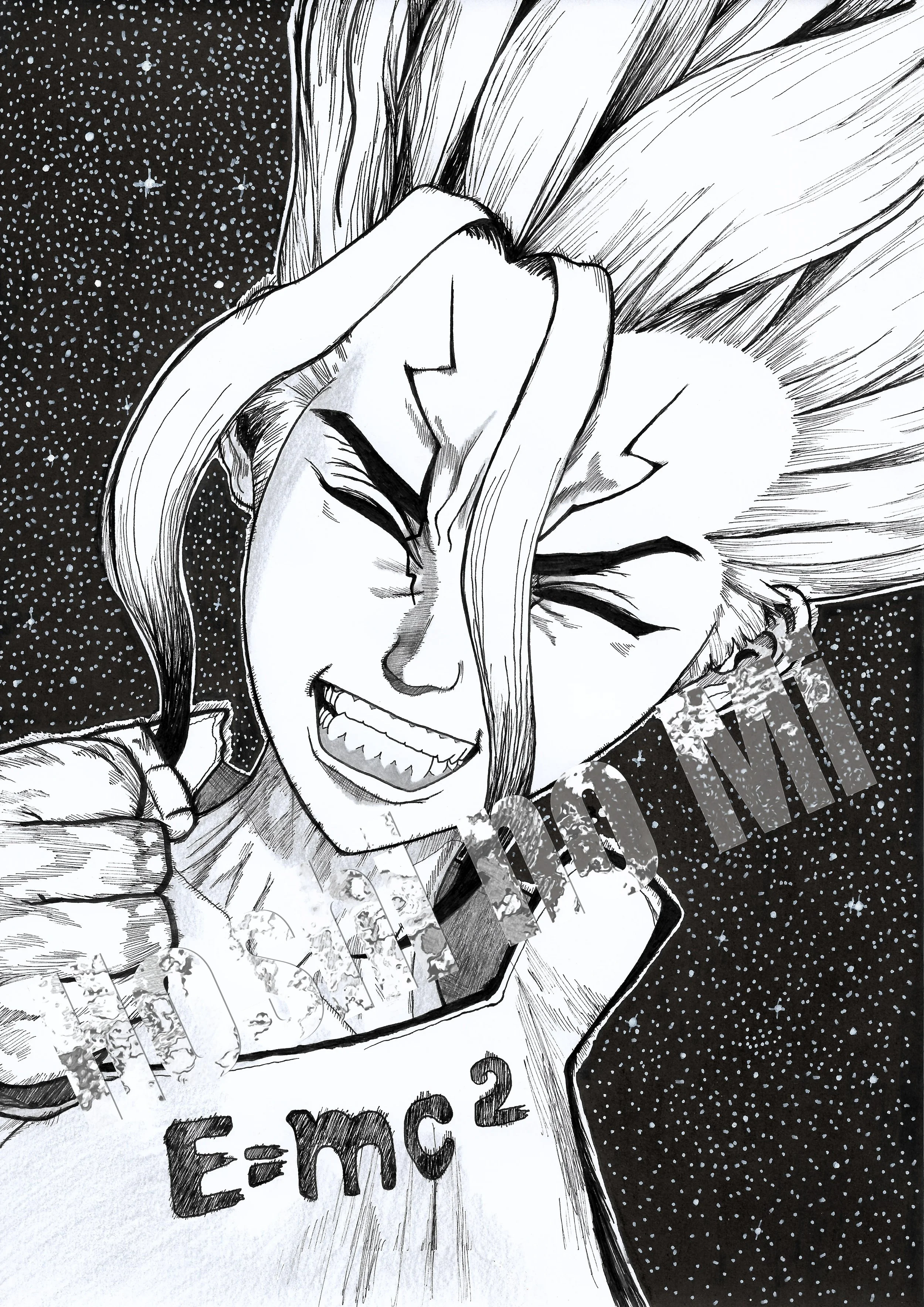A4 Senku Ishigami "Dr. STONE"