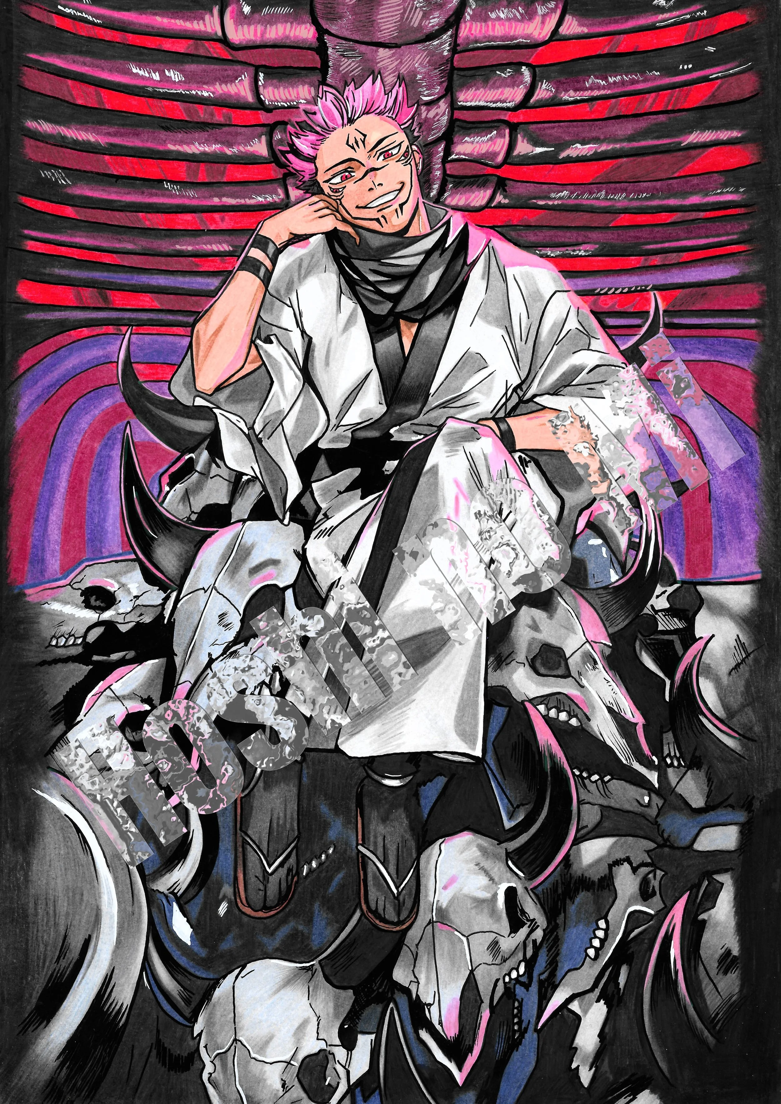 A4 Ryomen Sukuna "Jujutsu Kaisen" 