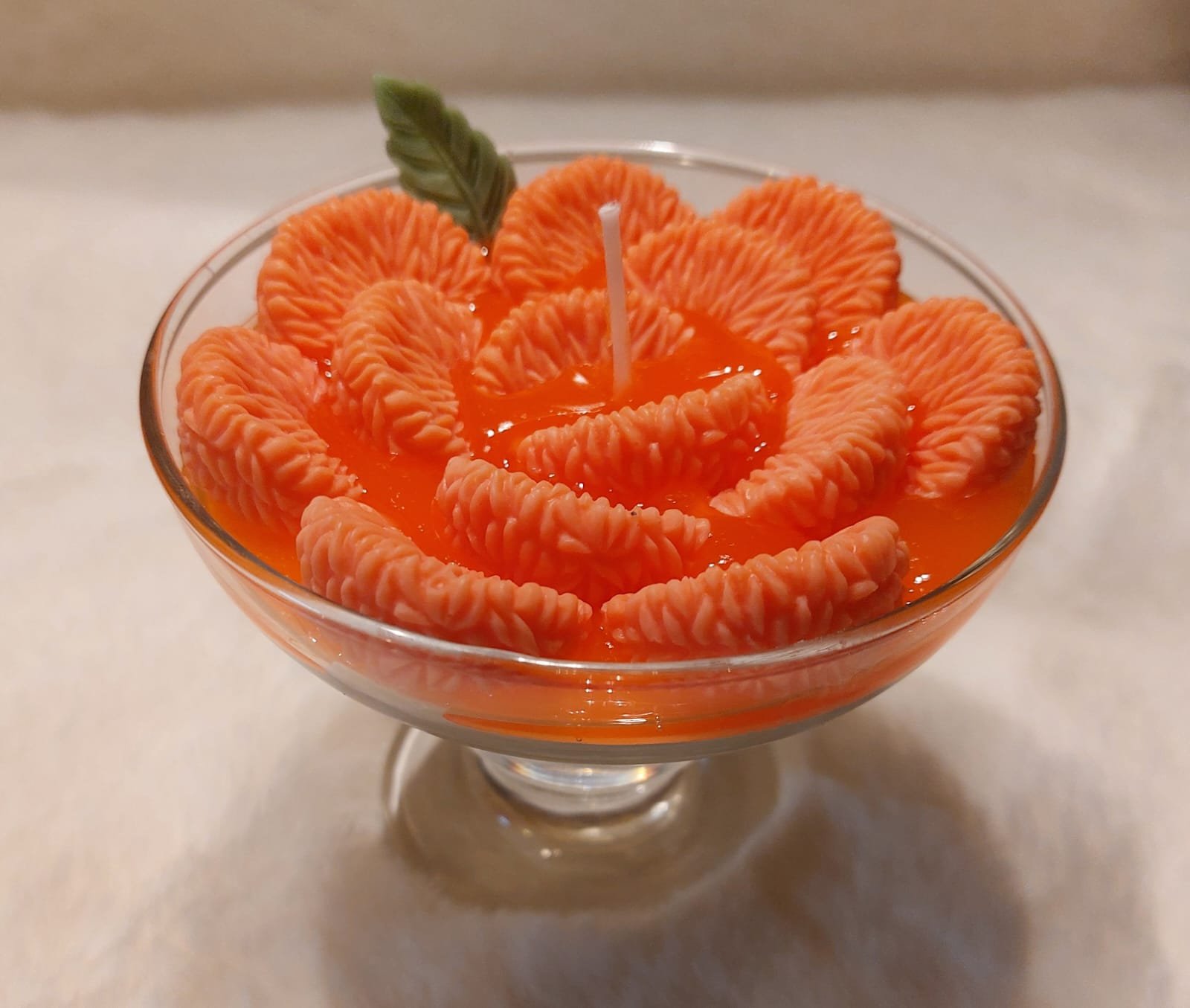 Kerze "Mandarinenbecher"